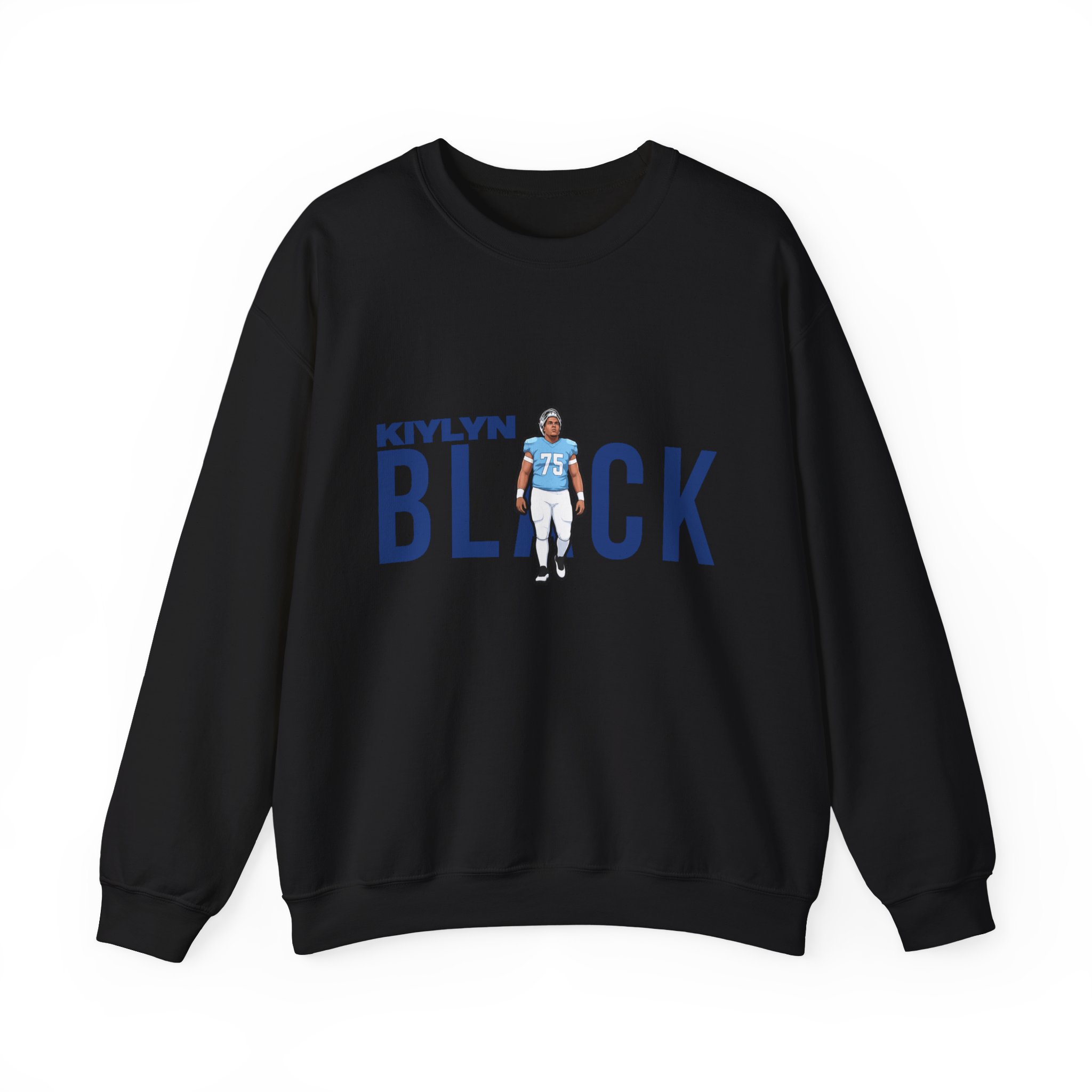 Crewneck Sweatshirt — character_player_name in Black