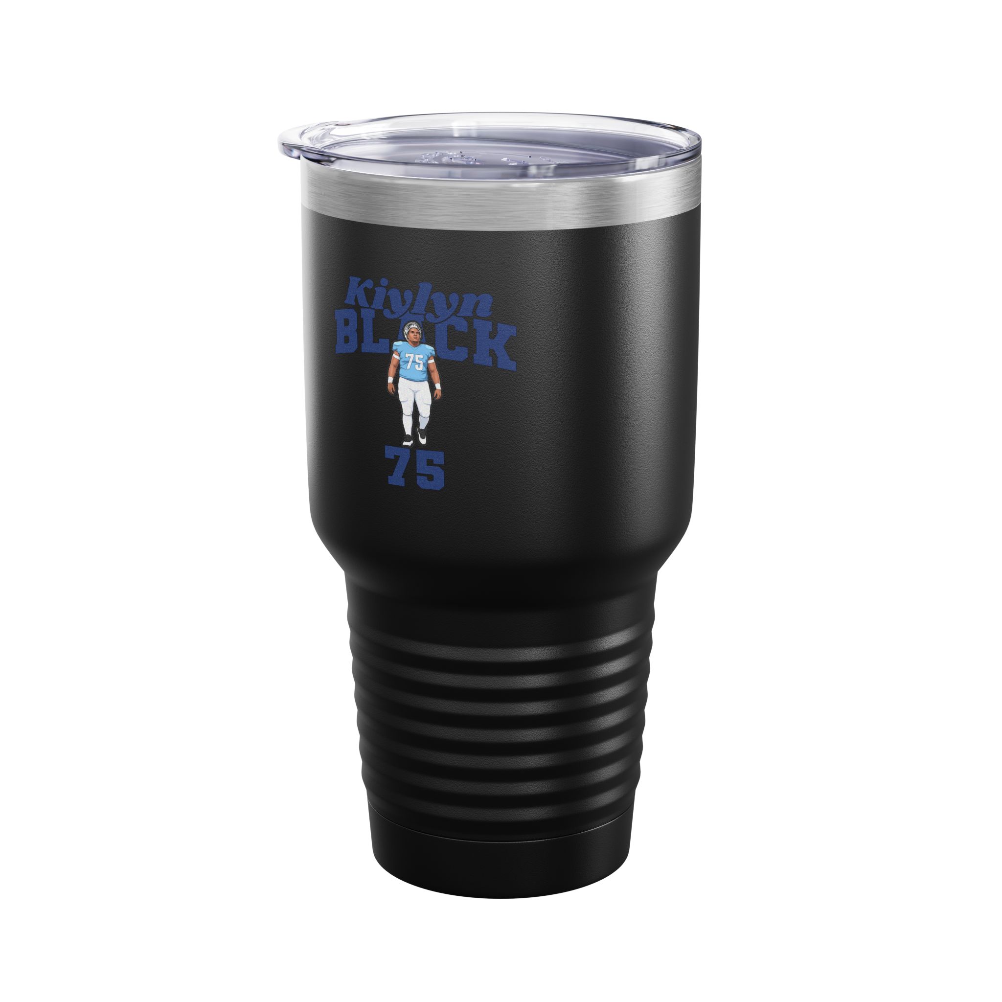 30oz Tumbler — character_signature_arch in Black