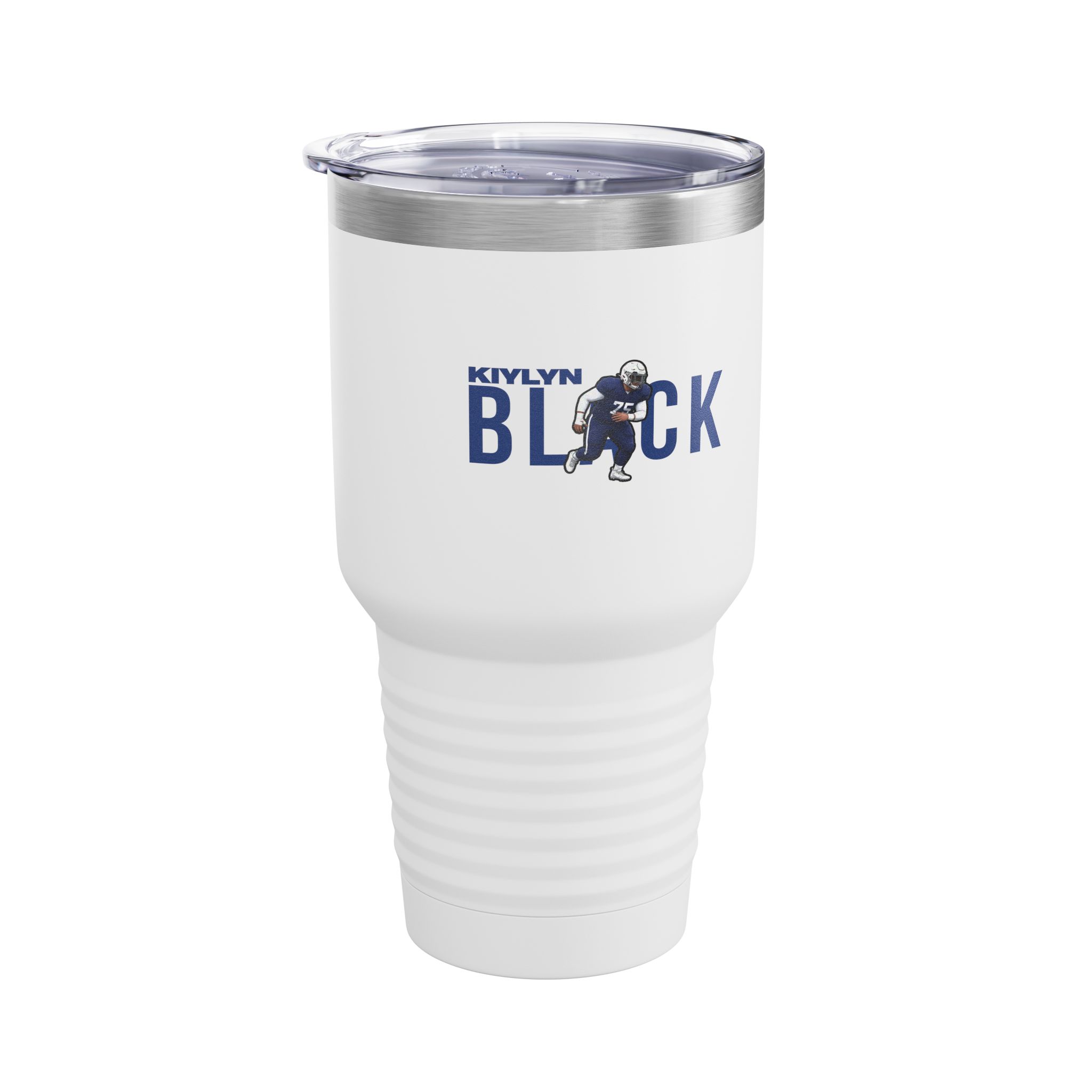 30oz Tumbler — character_player_name in White