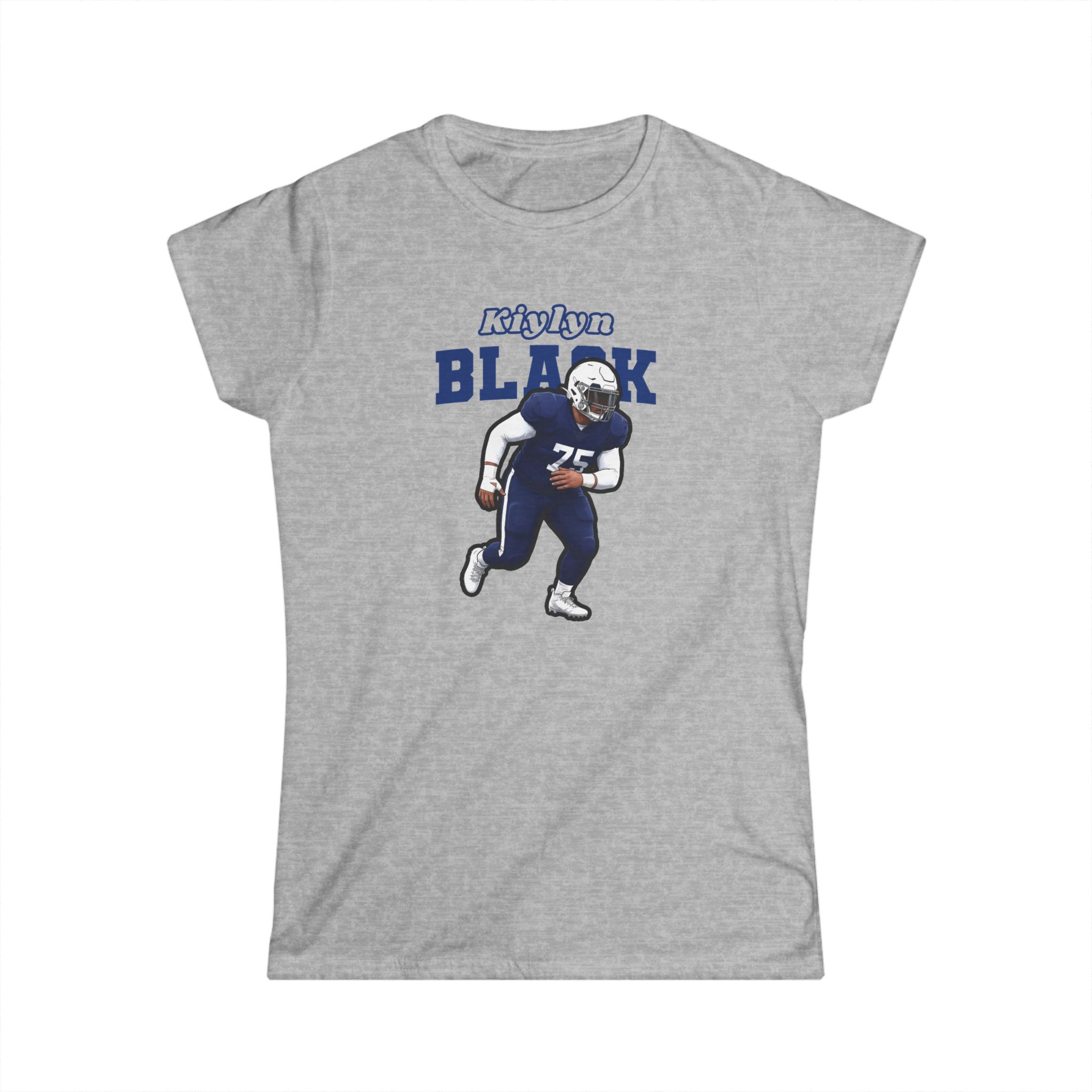Women's Softstyle Tee — character_name_arch in Grey