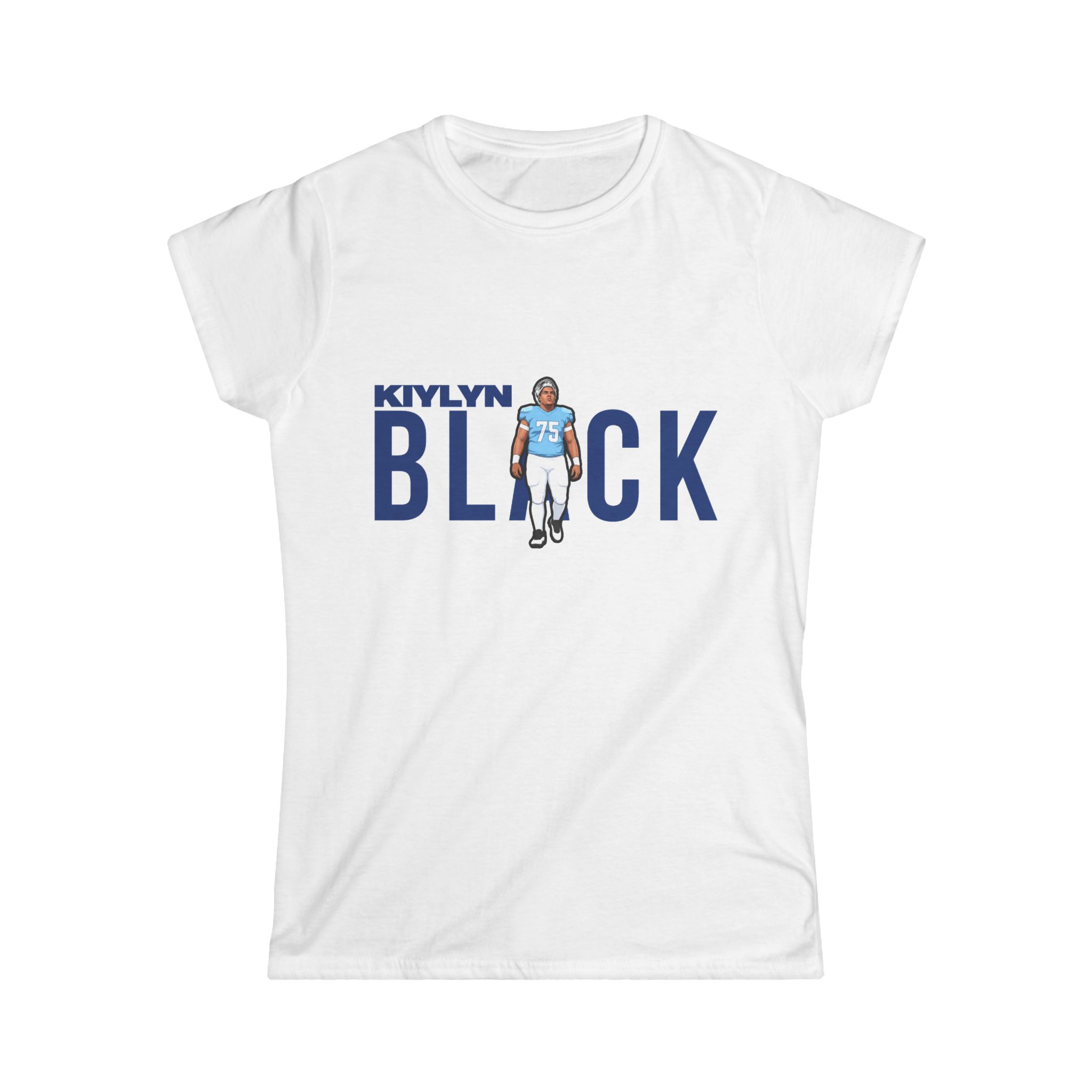 Women's Softstyle Tee — character_player_name in White