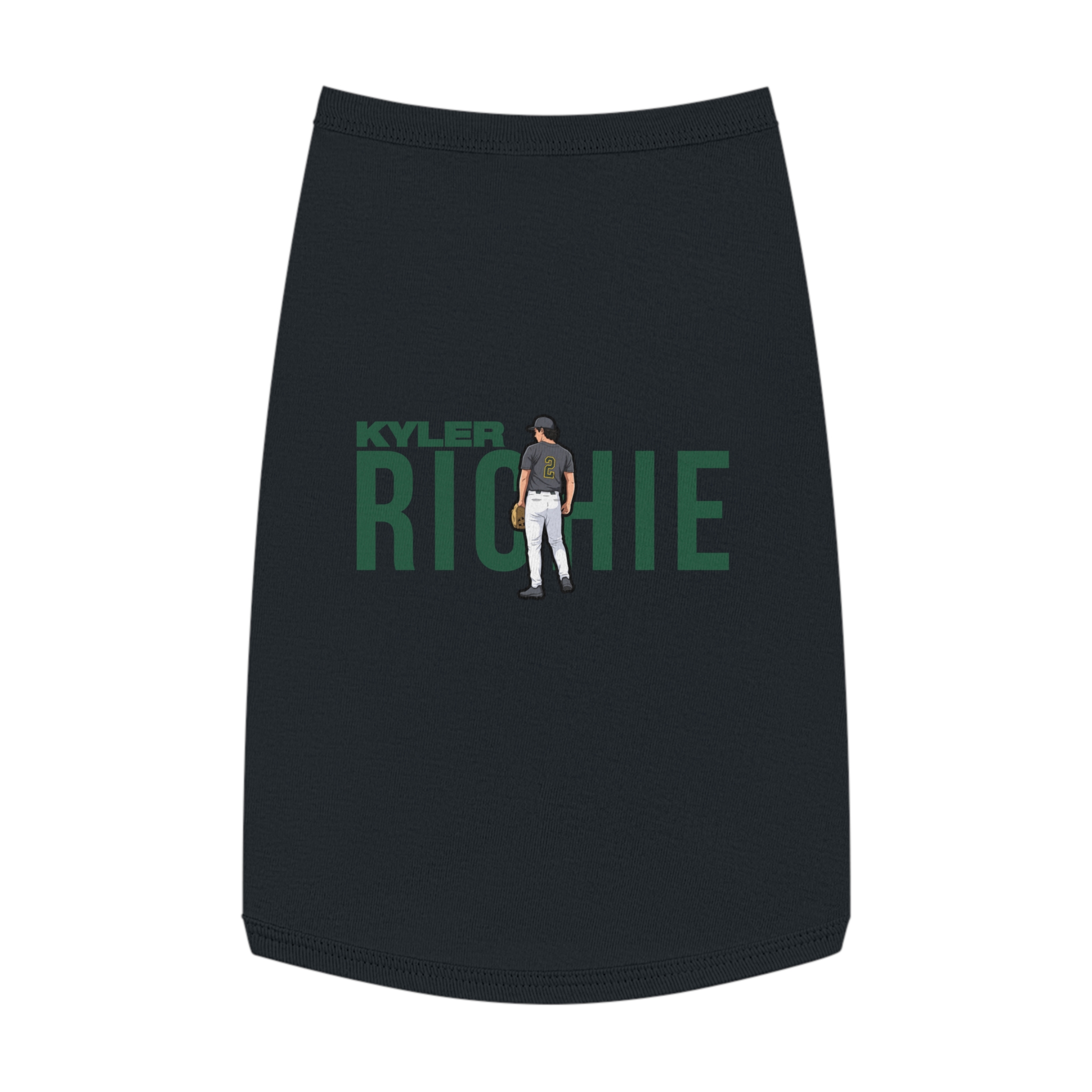 Pet Tank Top — character_player_name in Black