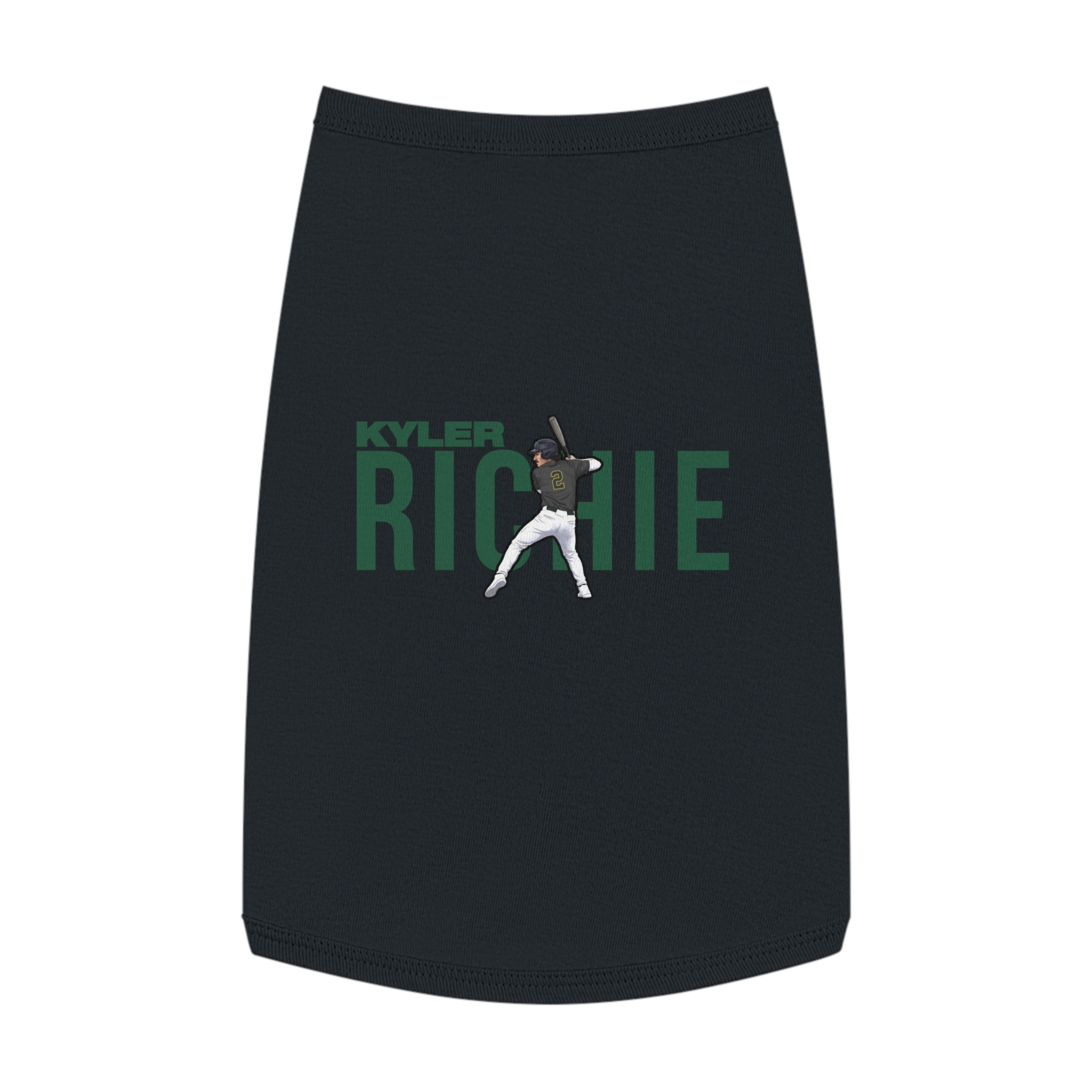 Pet Tank Top — character_player_name in Black