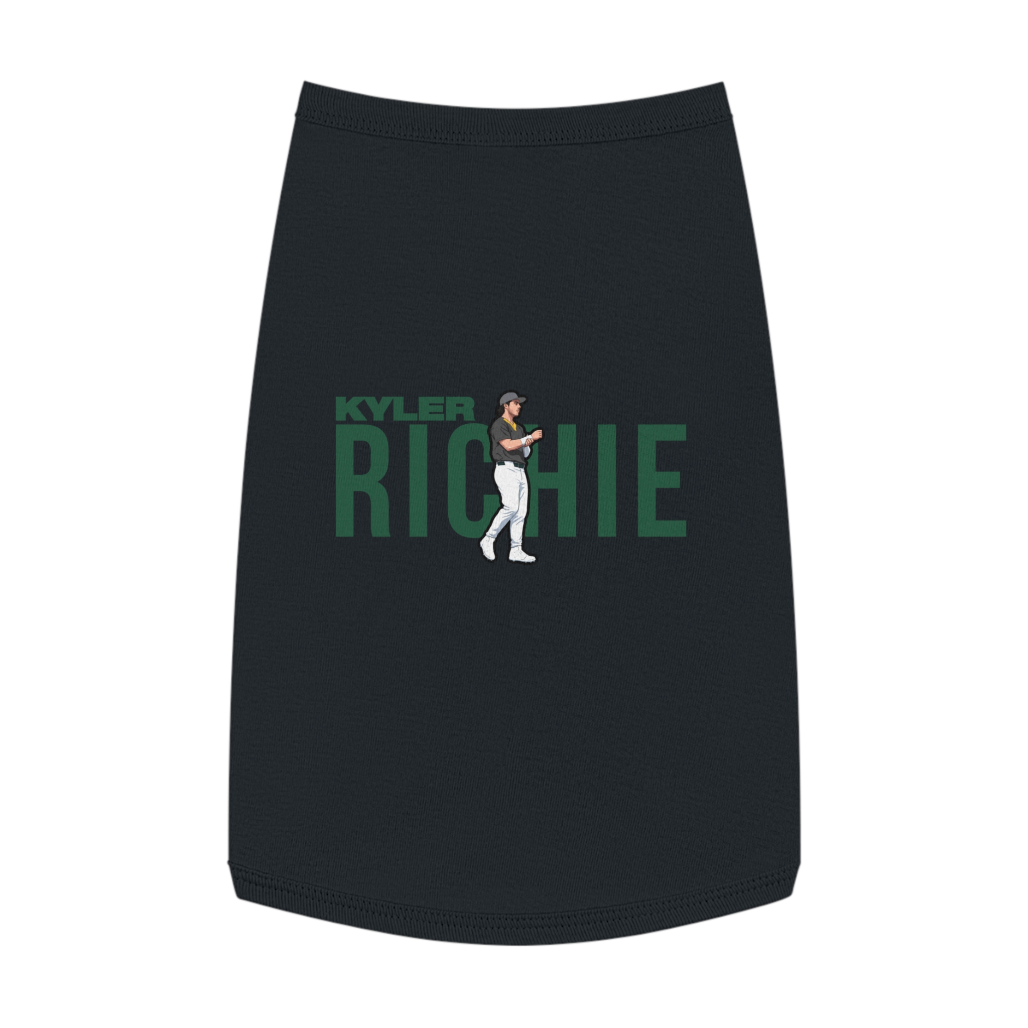 Pet Tank Top — character_player_name in Black