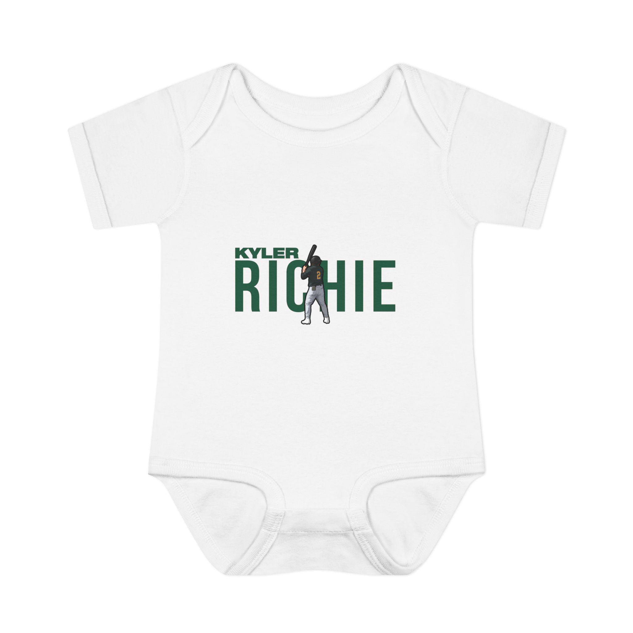 Baby Onesie — character_player_name in White