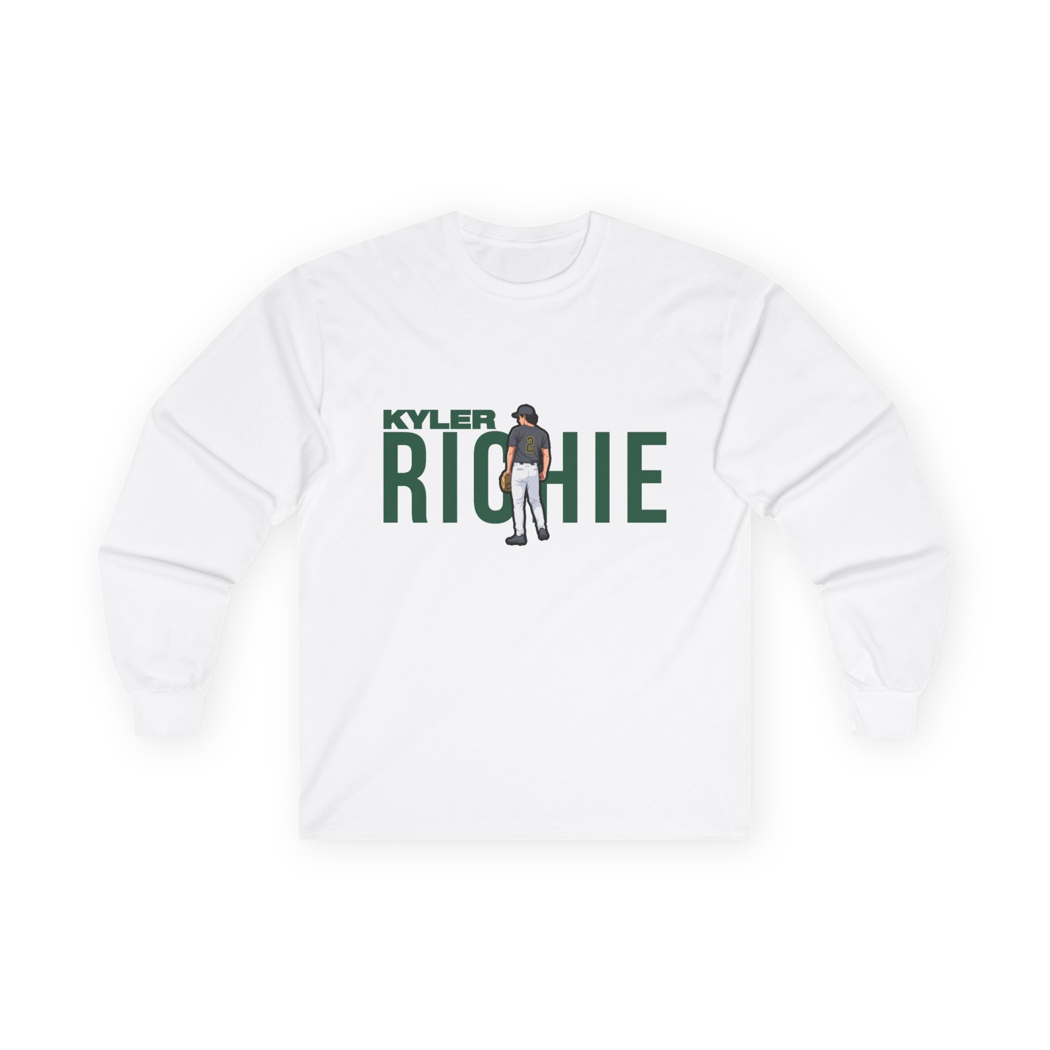 Long Sleeve Tee — character_player_name in White