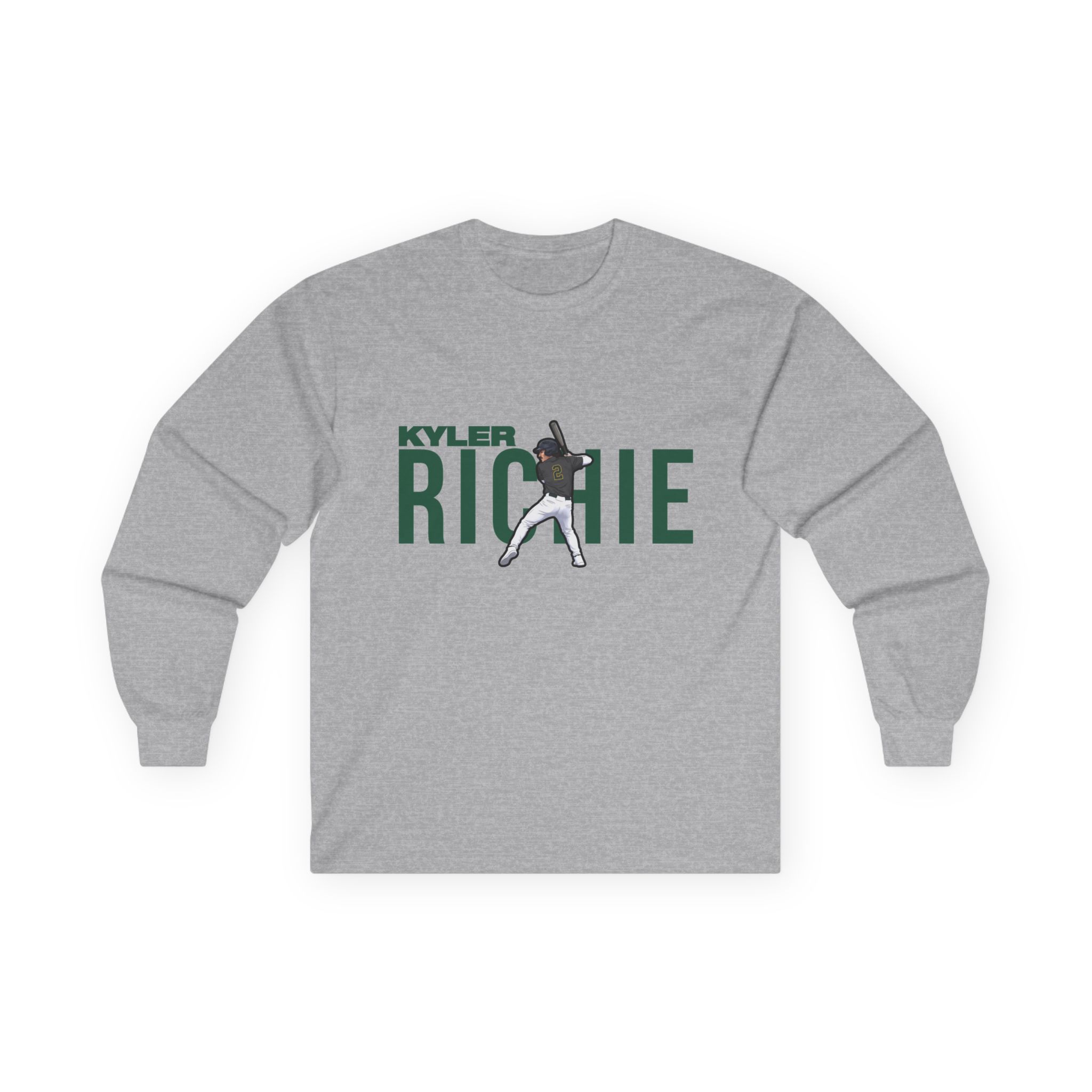 Long Sleeve Tee — character_player_name in Grey