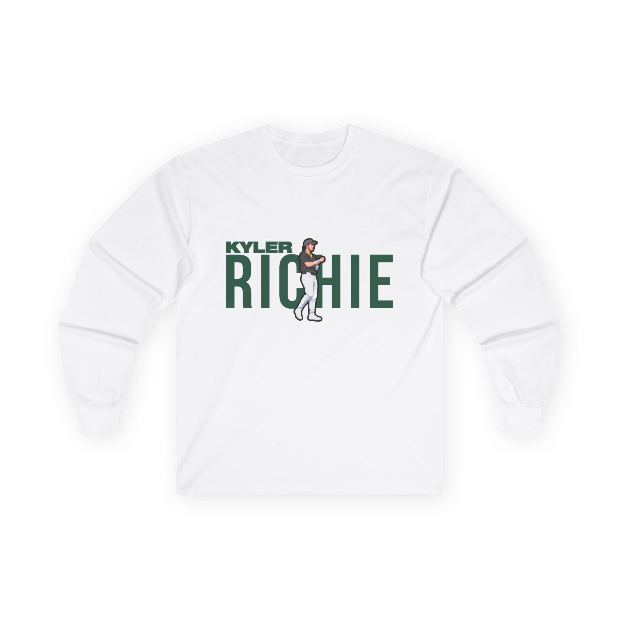 Long Sleeve Tee — character_player_name in White