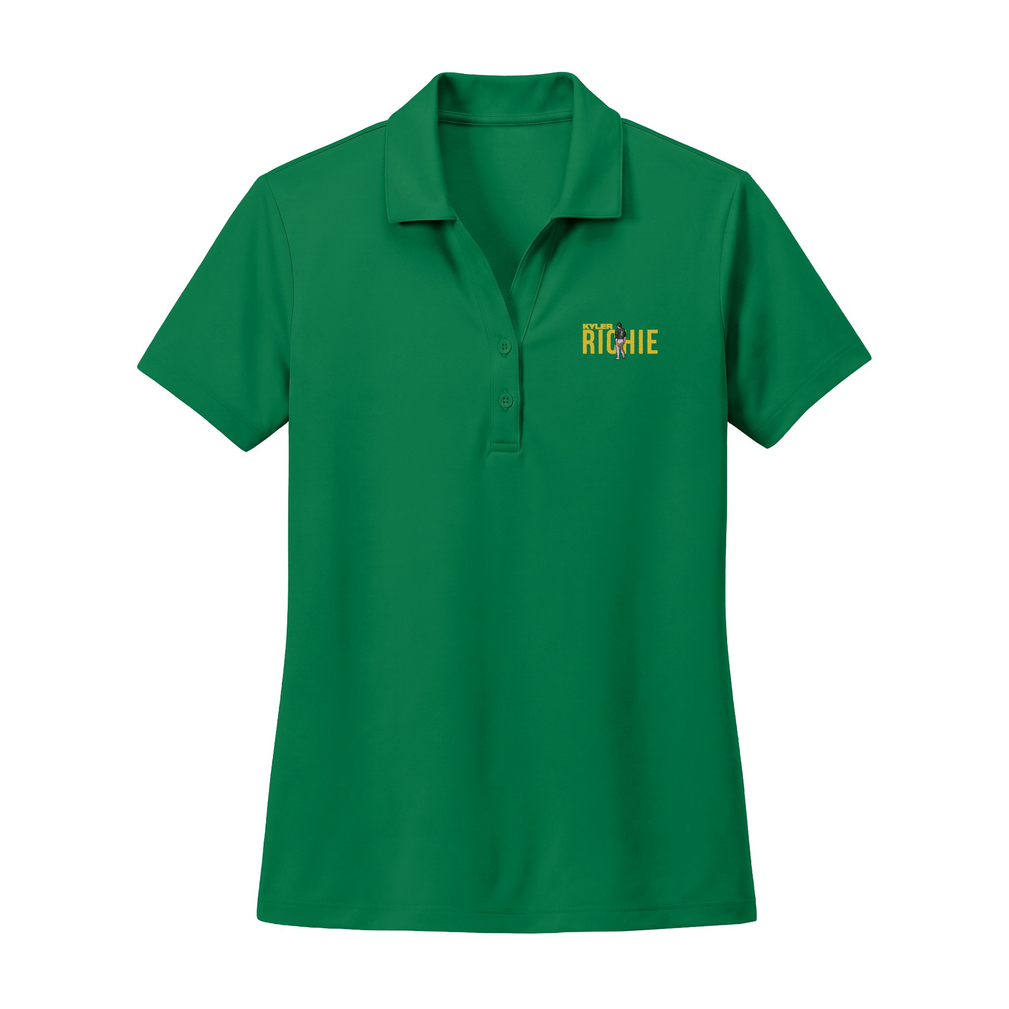 Women's Polo — character_player_name in Green