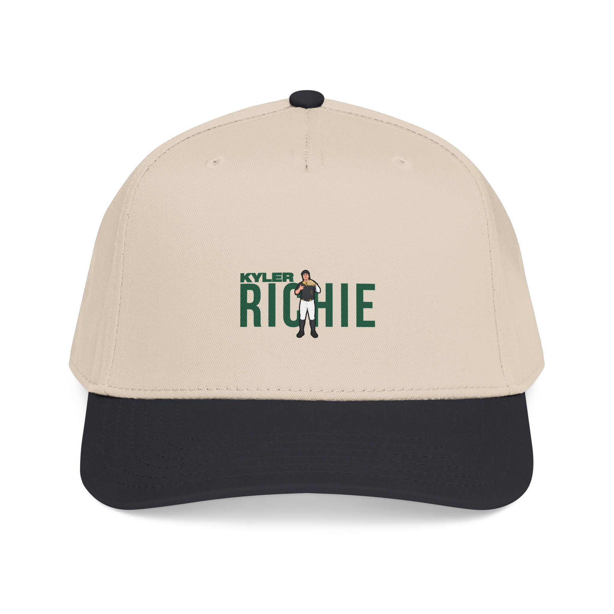Baseball Cap — character_player_name in Black / Natural