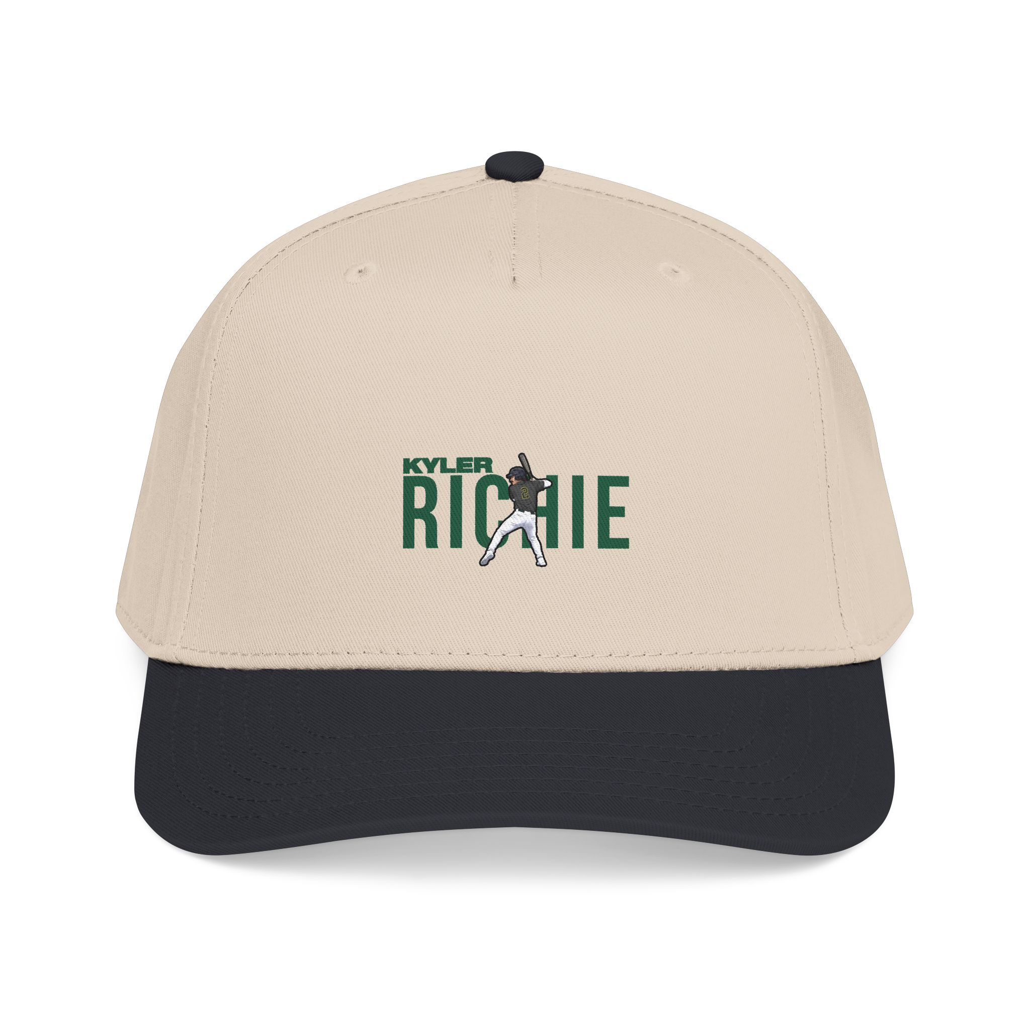 Baseball Cap — character_player_name in Black / Natural