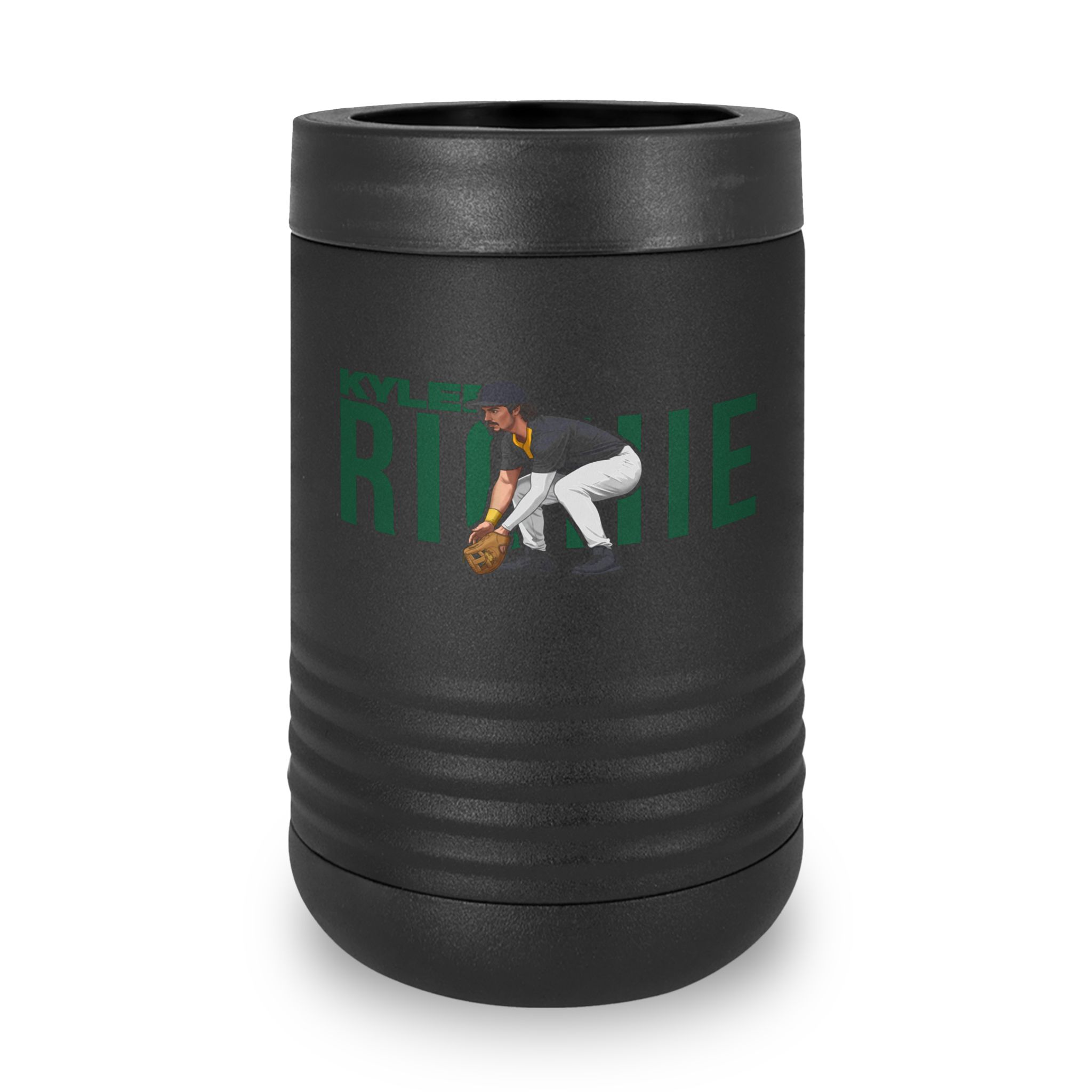 Stainless Can Cooler — character_player_name in Black