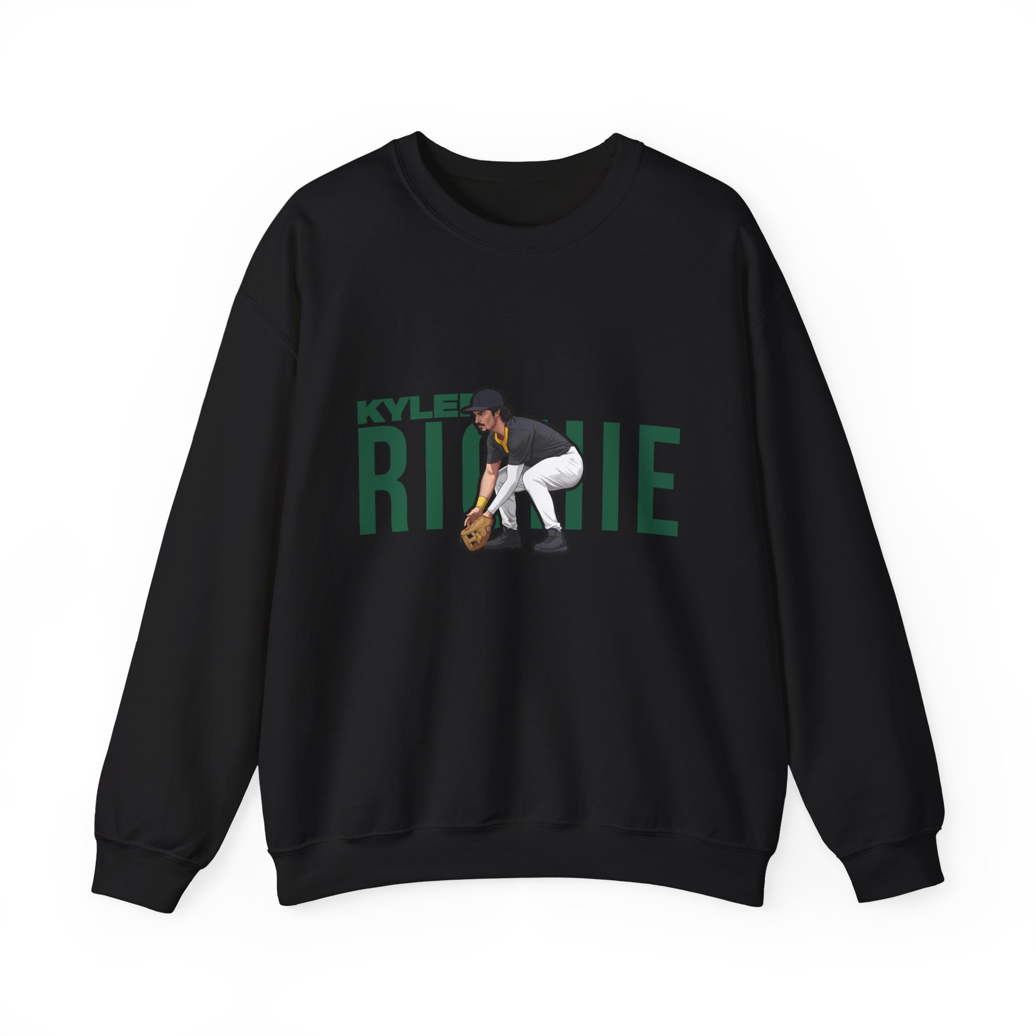 Crewneck Sweatshirt — character_player_name in Black
