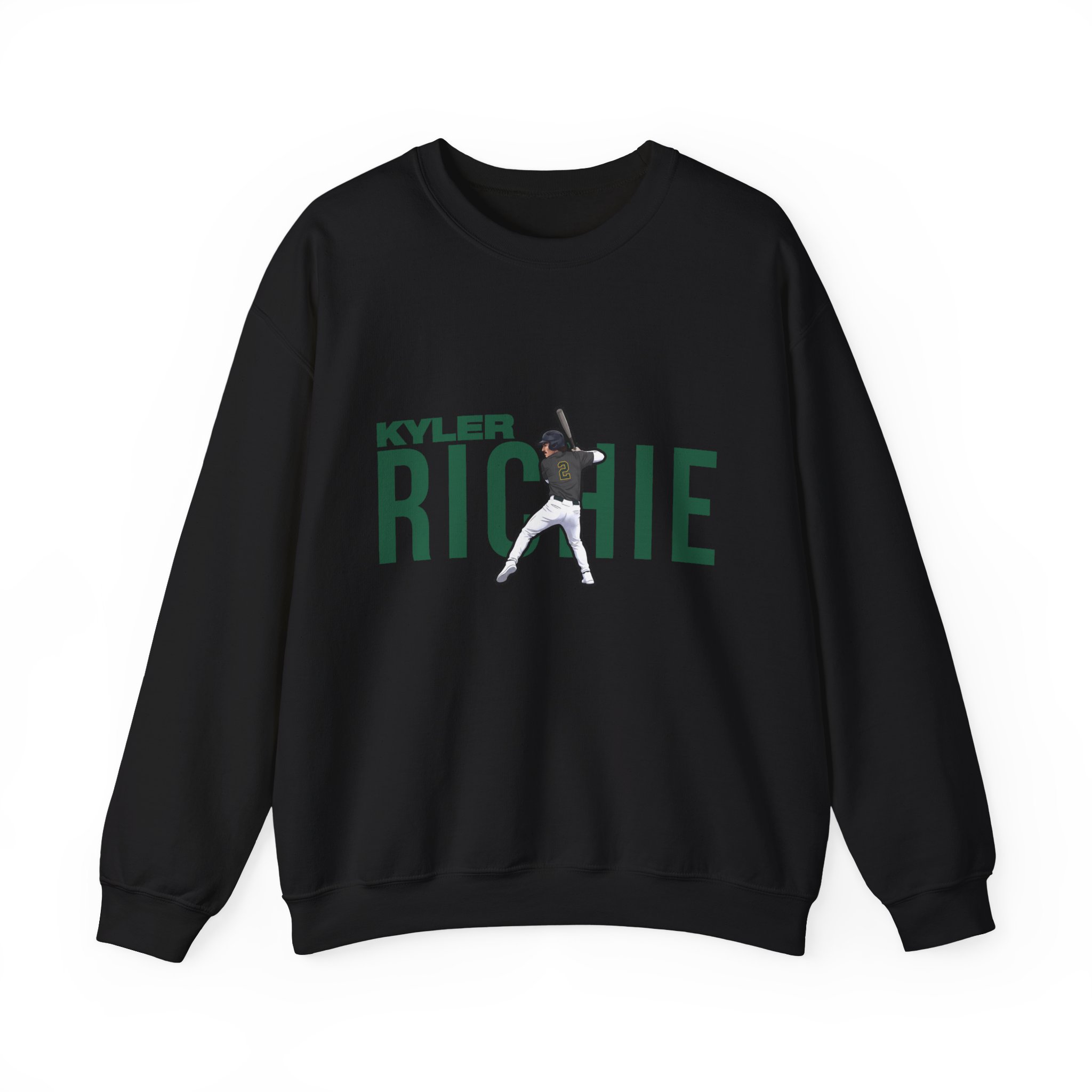 Crewneck Sweatshirt — character_player_name in Black