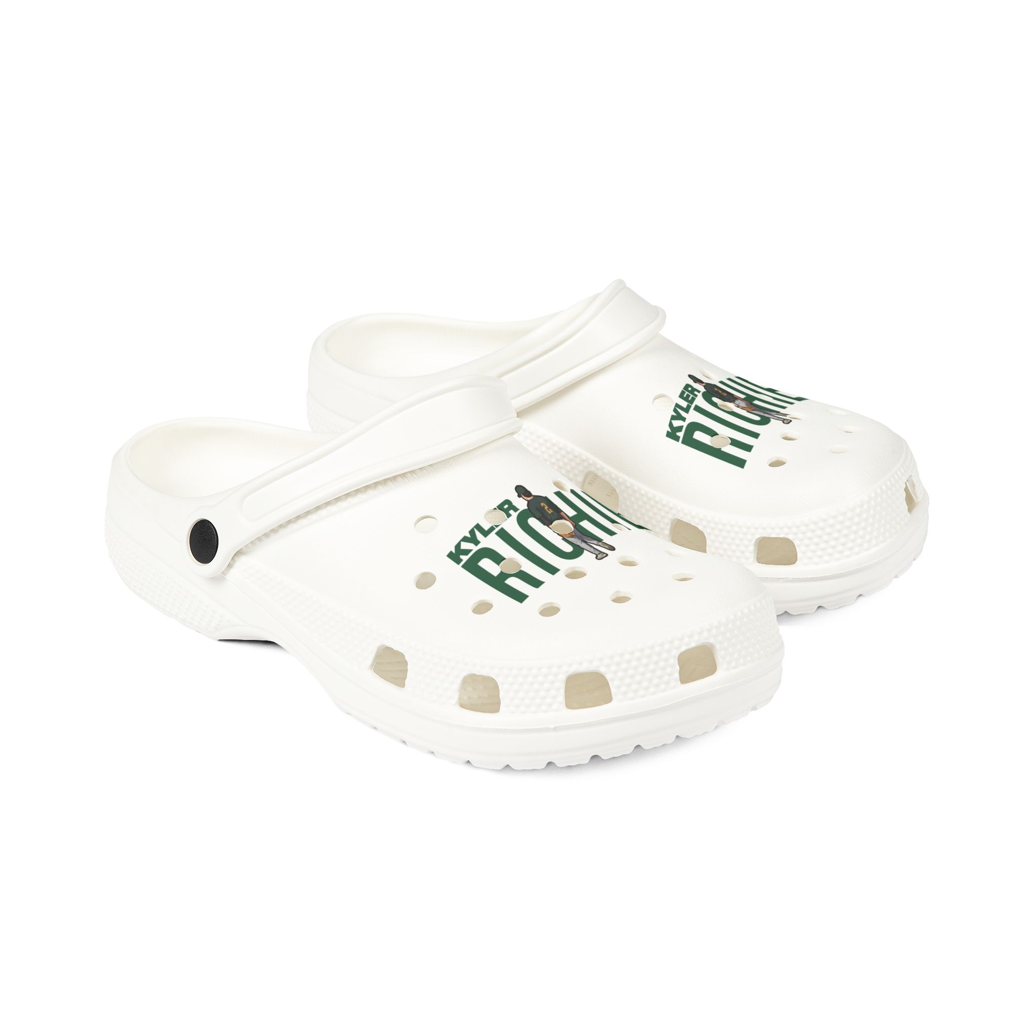 Rubber Clogs — character_player_name in White