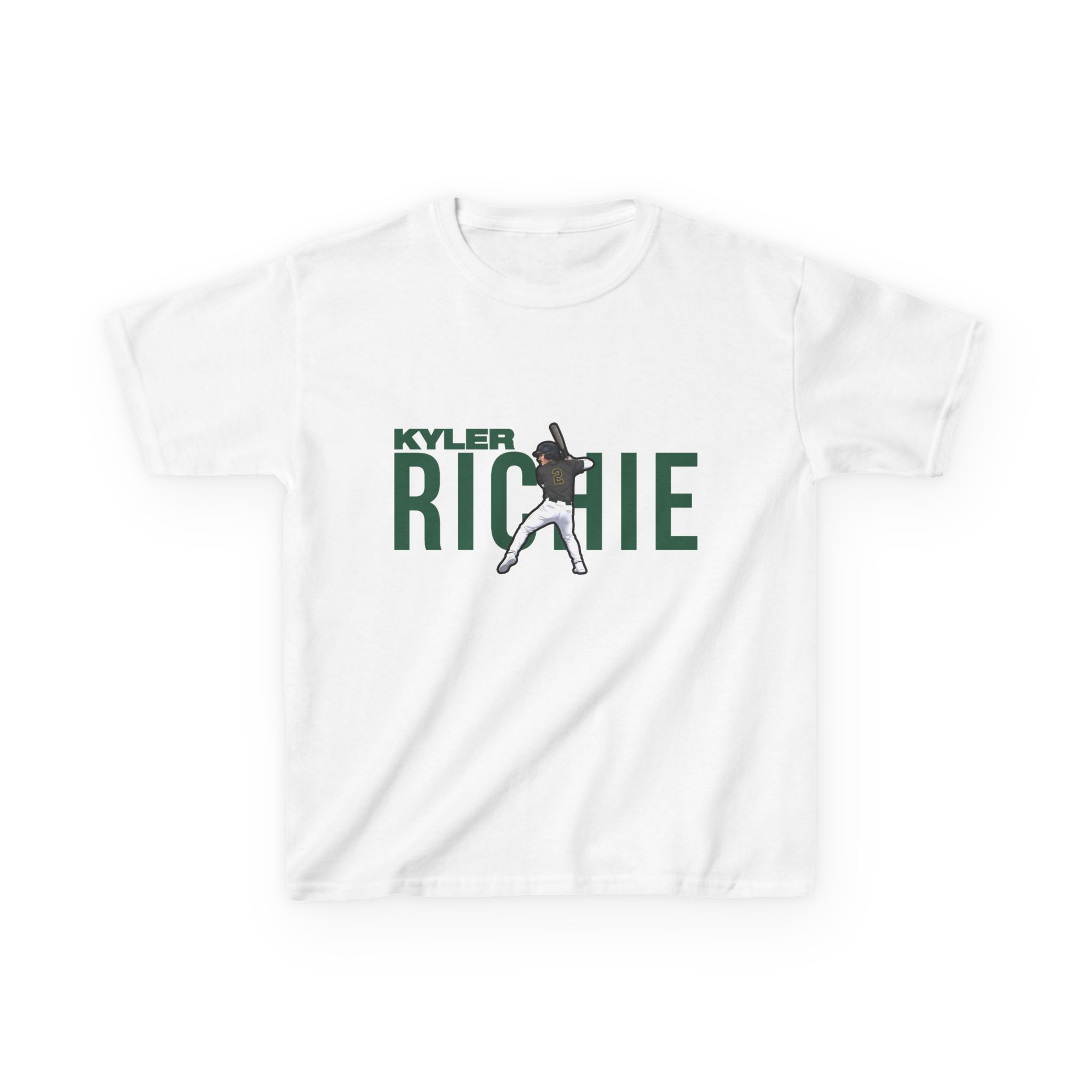 Youth Tee — character_player_name in White