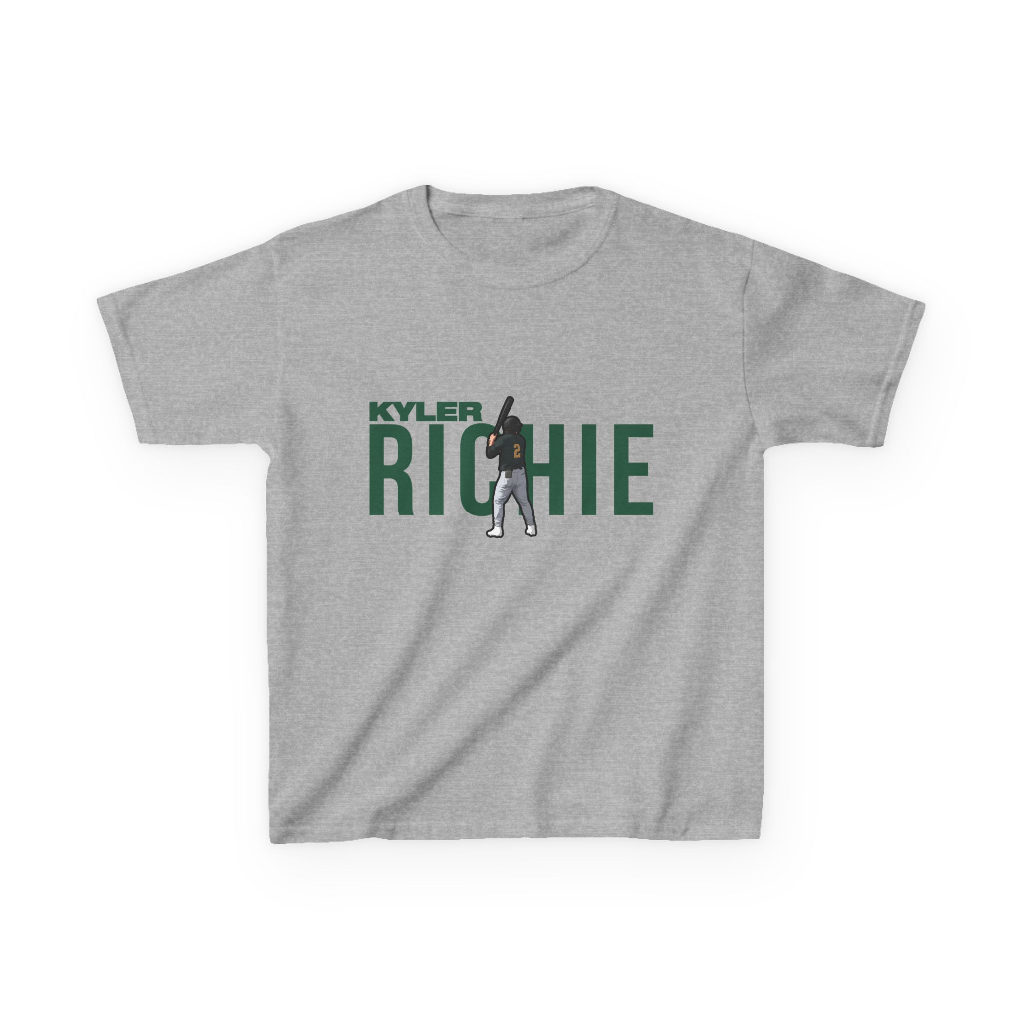 Youth Tee — character_player_name in Grey