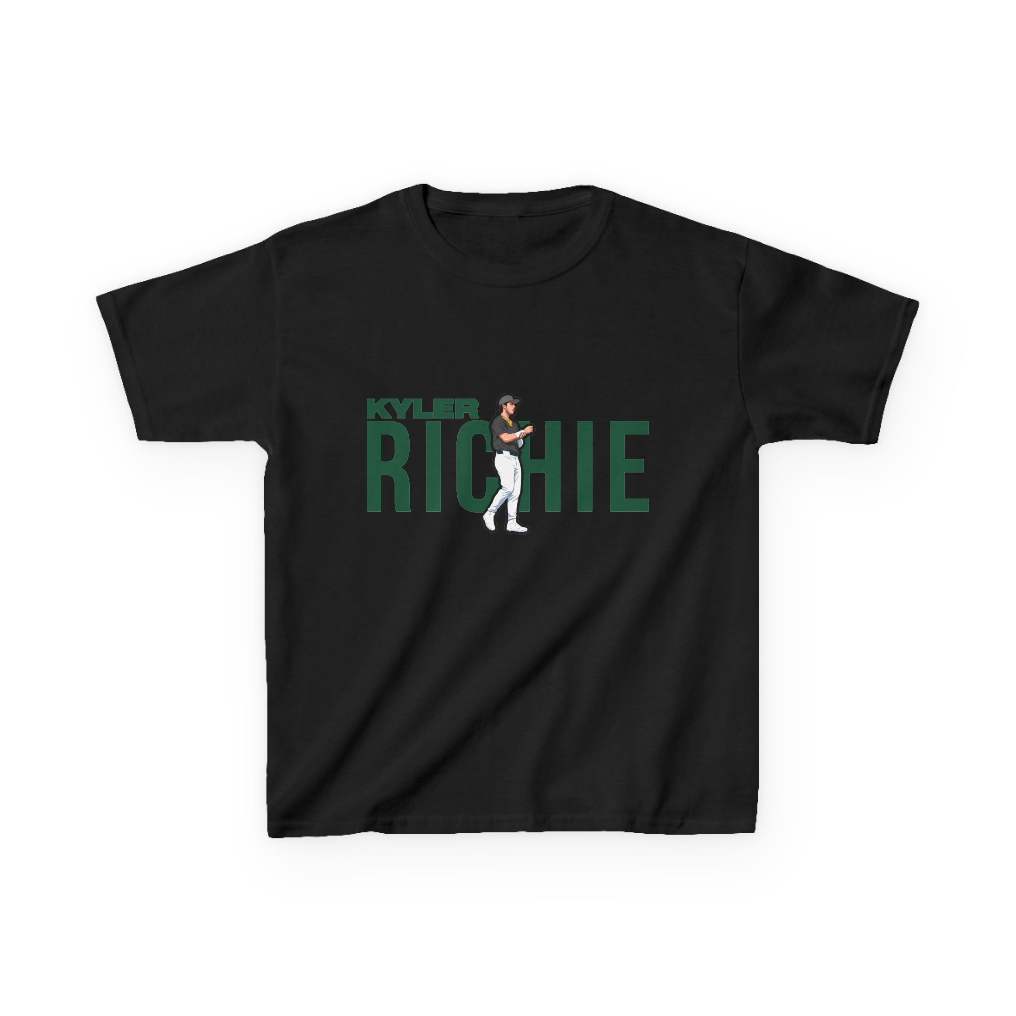 Youth Tee — character_player_name in Black