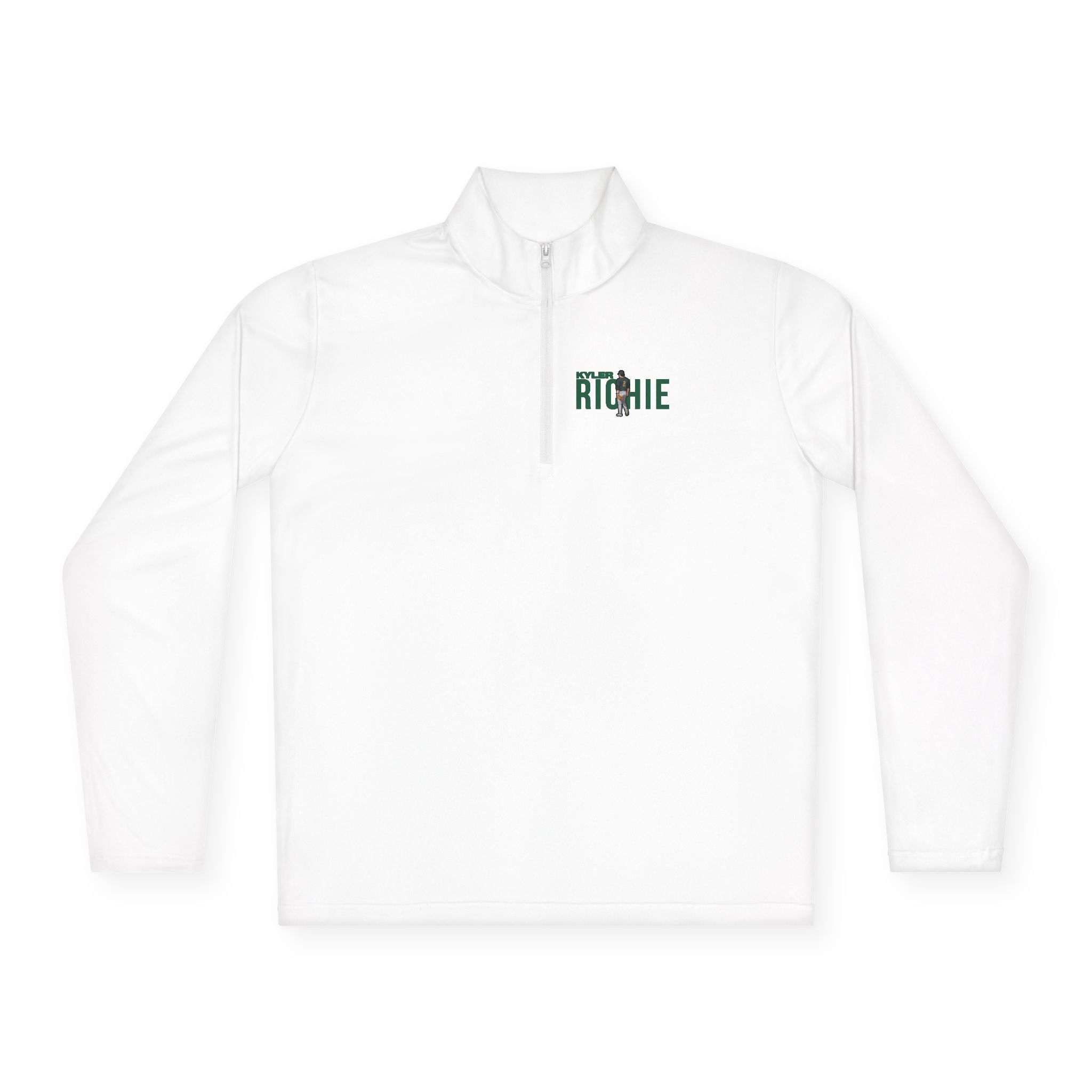 Q-Zip Pullover — character_player_name in White