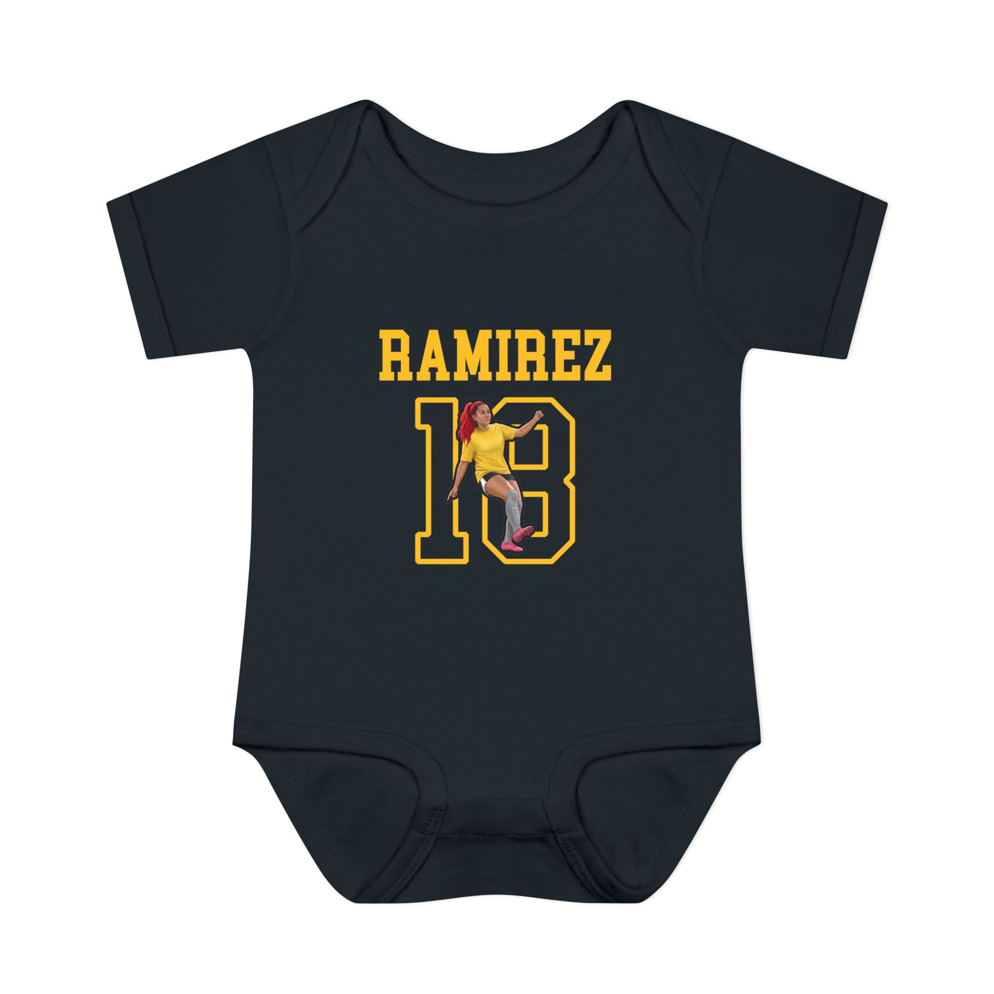 Baby Onesie — character_shirsey in Black