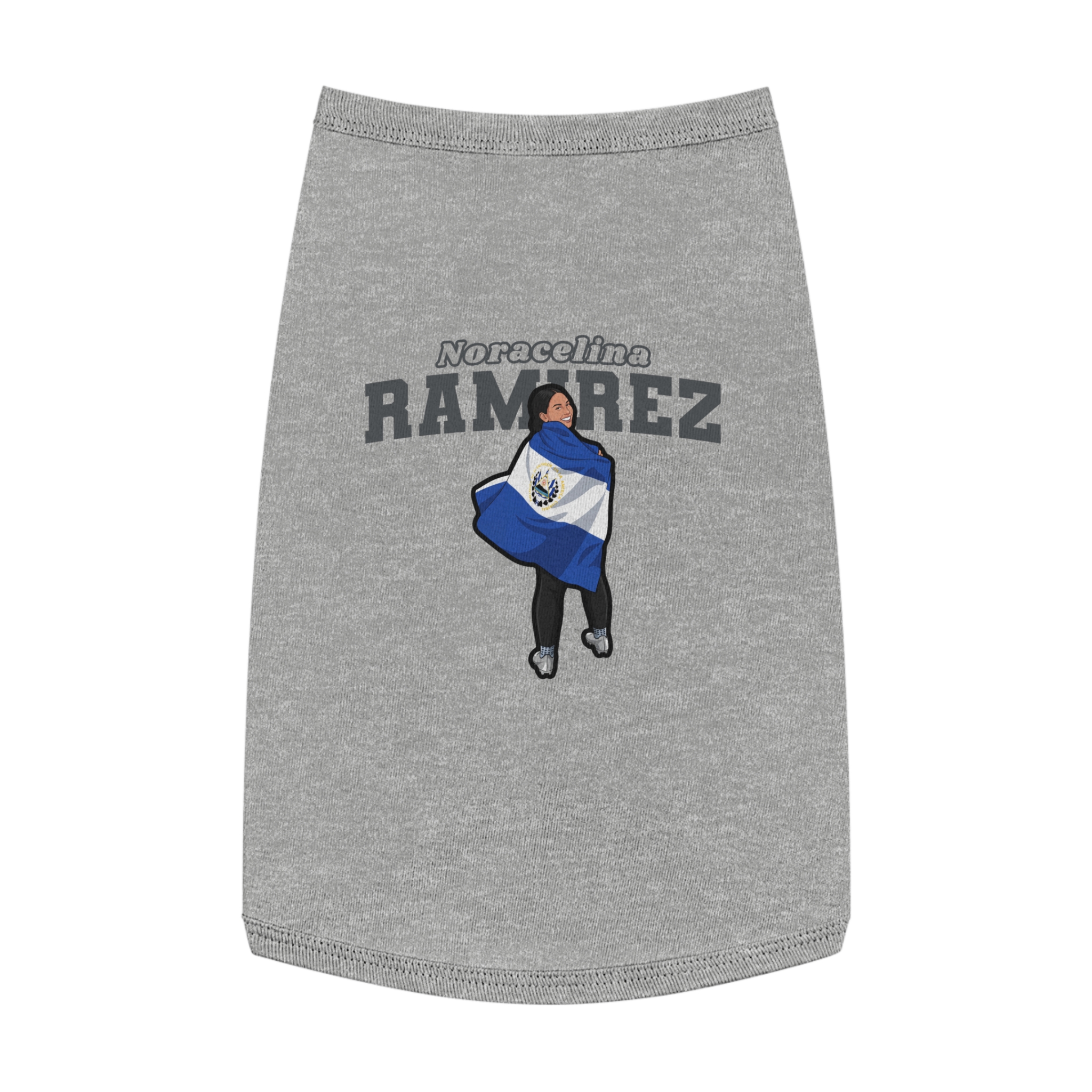 Pet Tank Top — character_name_arch in White