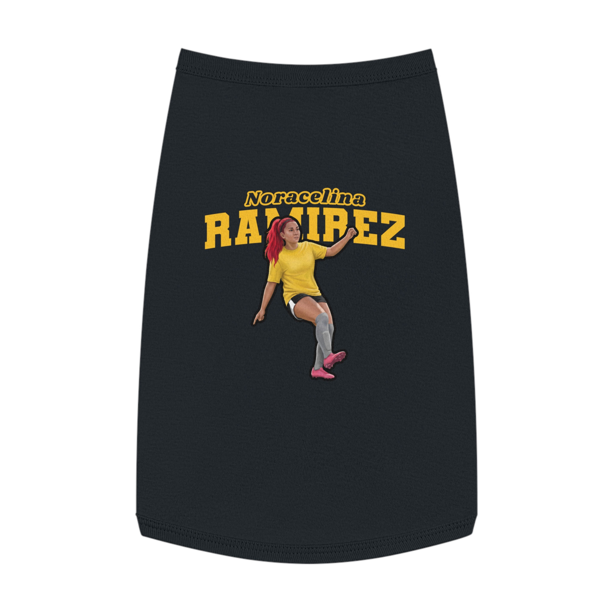 Pet Tank Top — character_name_arch in Black