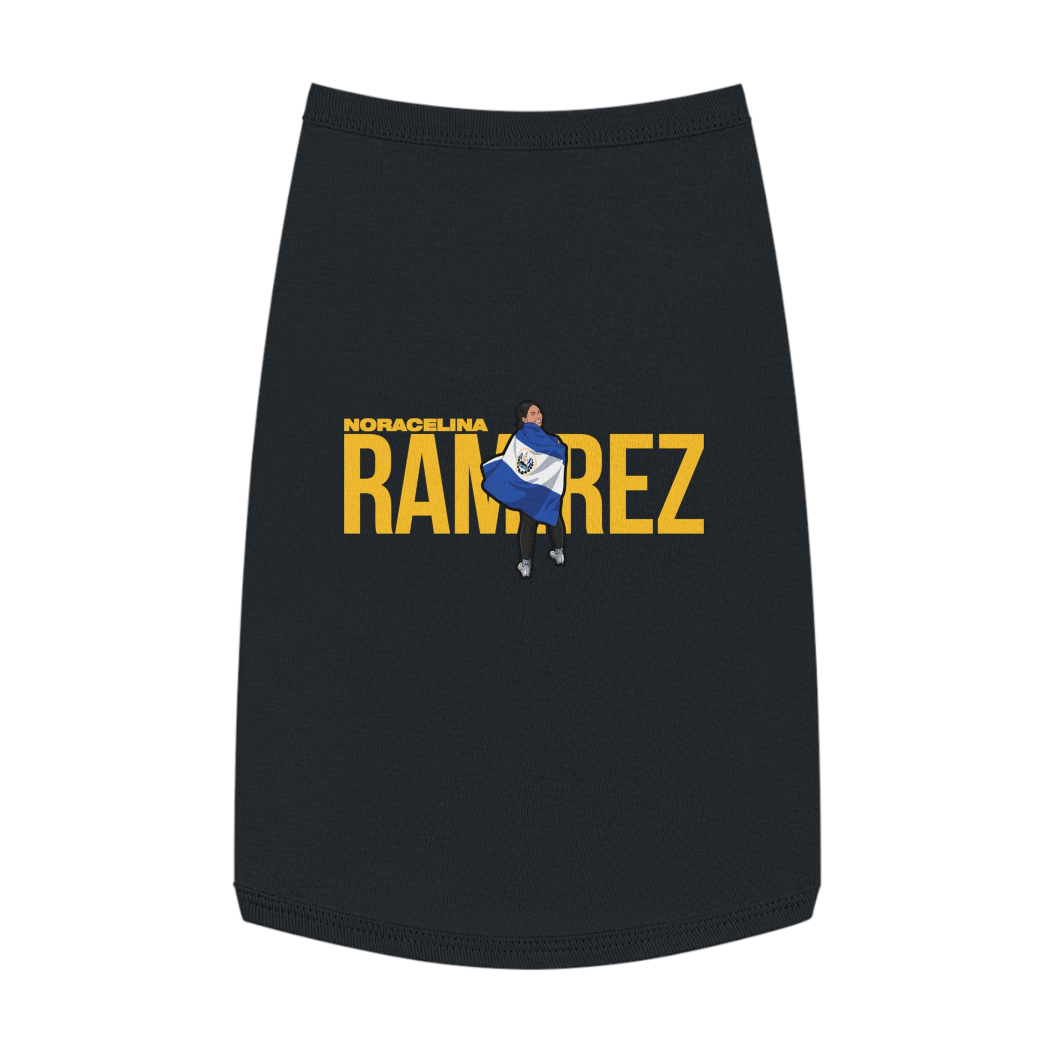 Pet Tank Top — character_player_name in Black