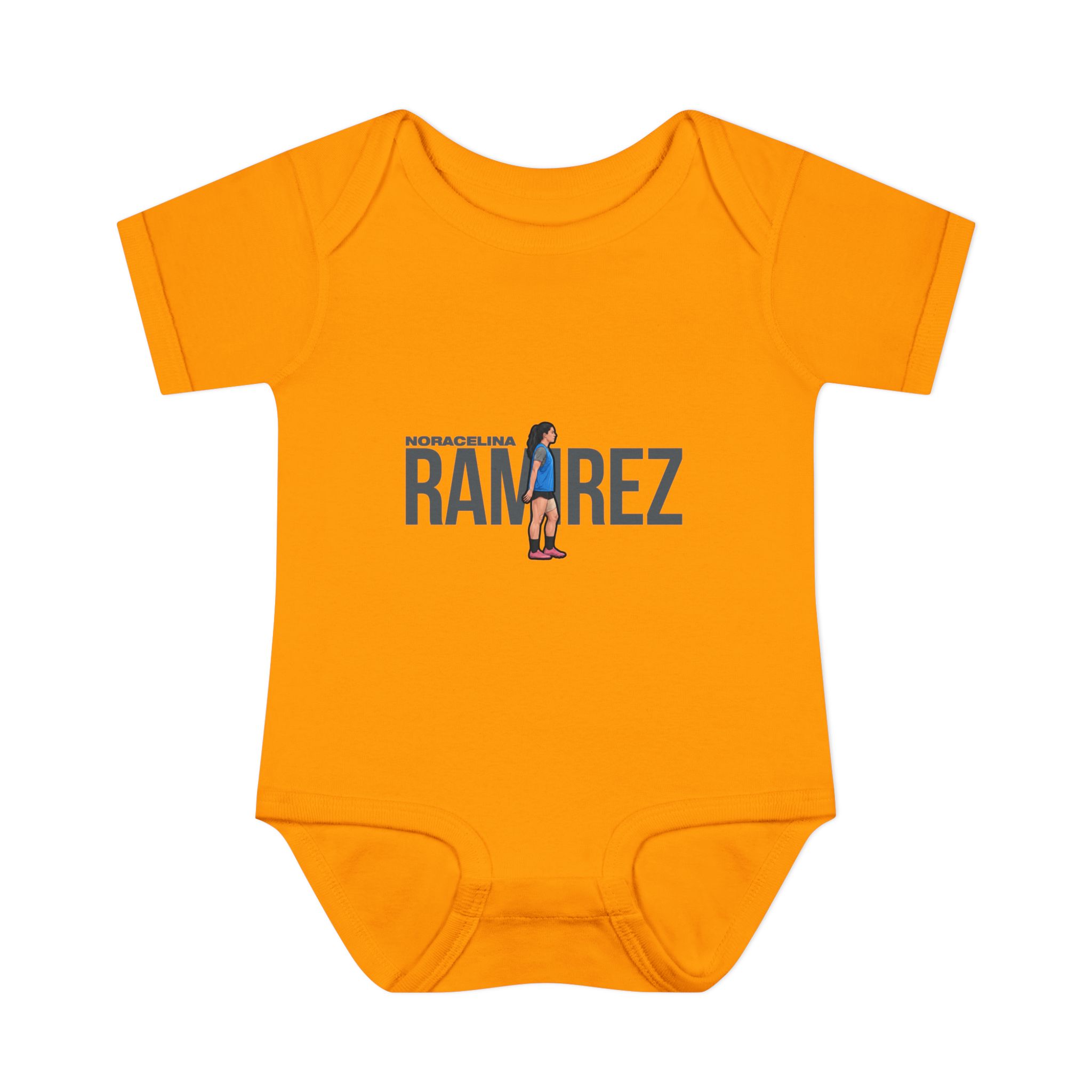Baby Onesie — character_player_name in Gold