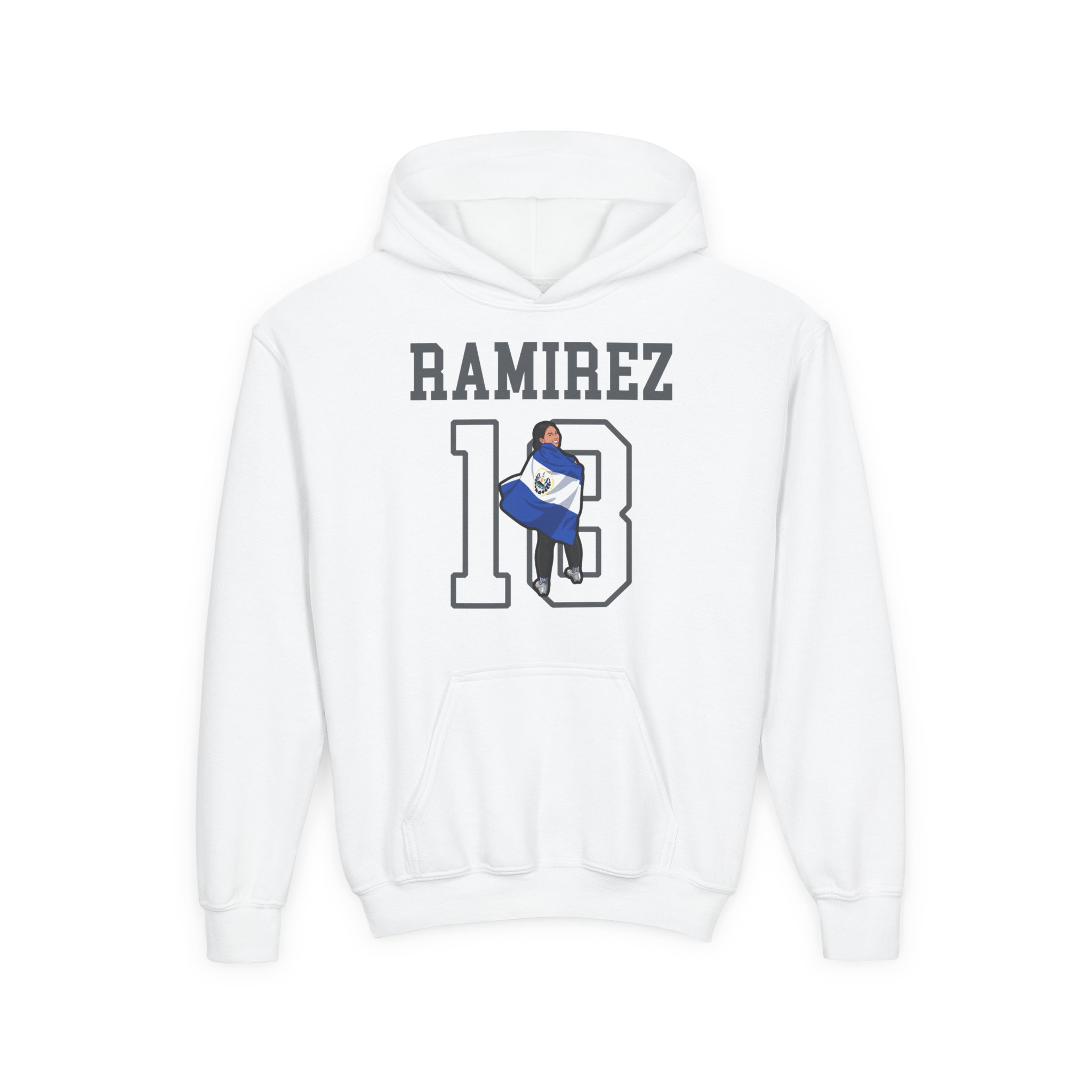 Youth Hoodie — character_shirsey in White