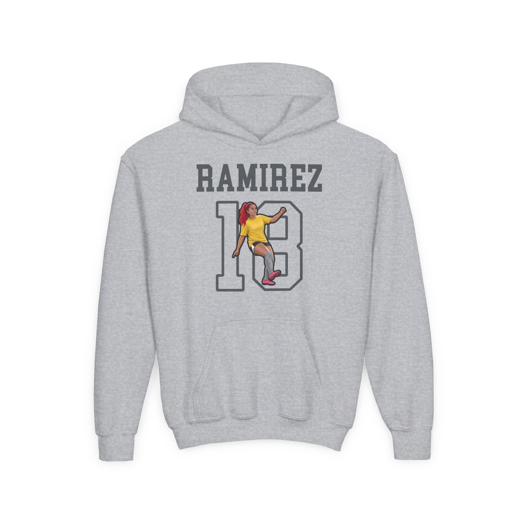 Youth Hoodie — character_shirsey in Grey