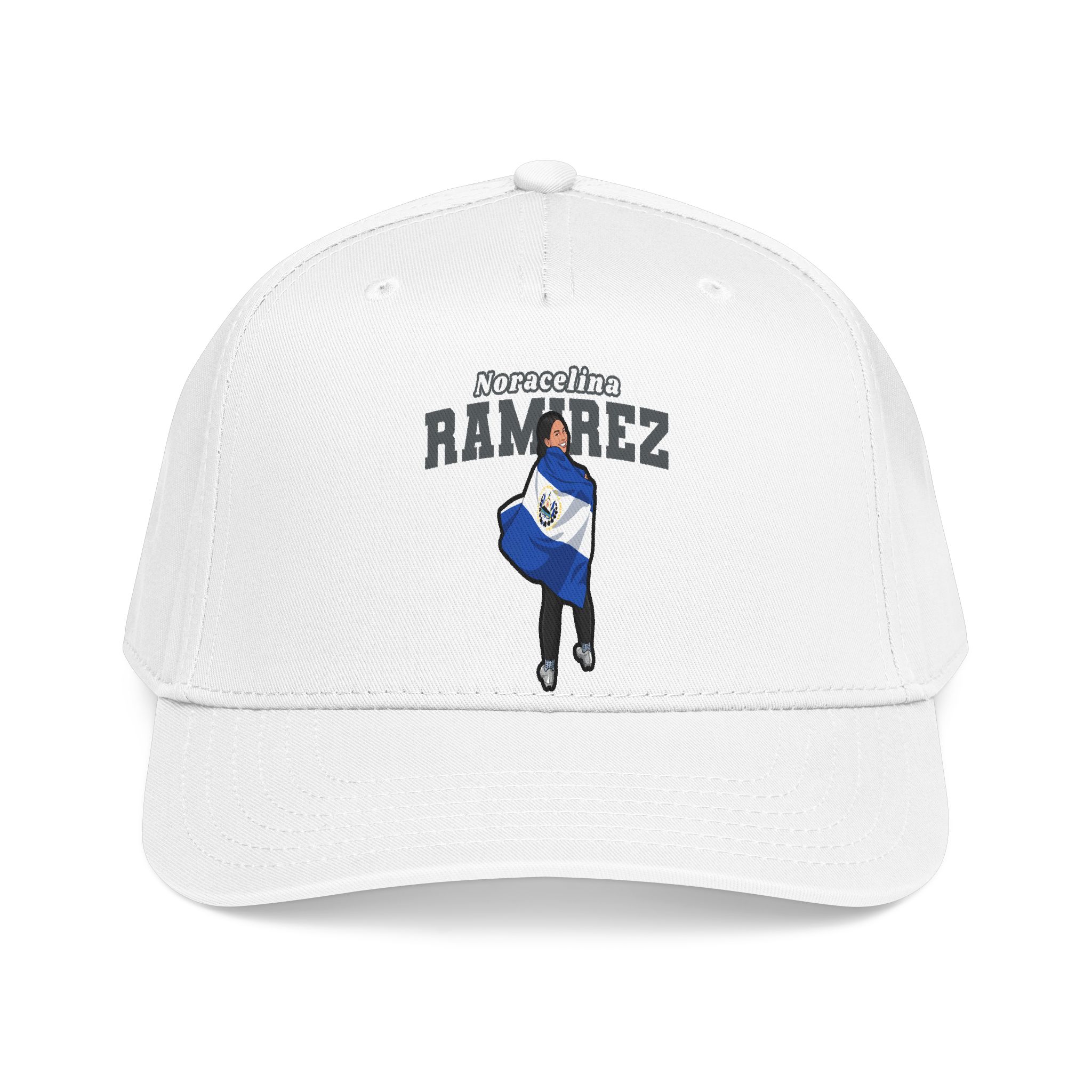 Baseball Cap — character_name_arch in White