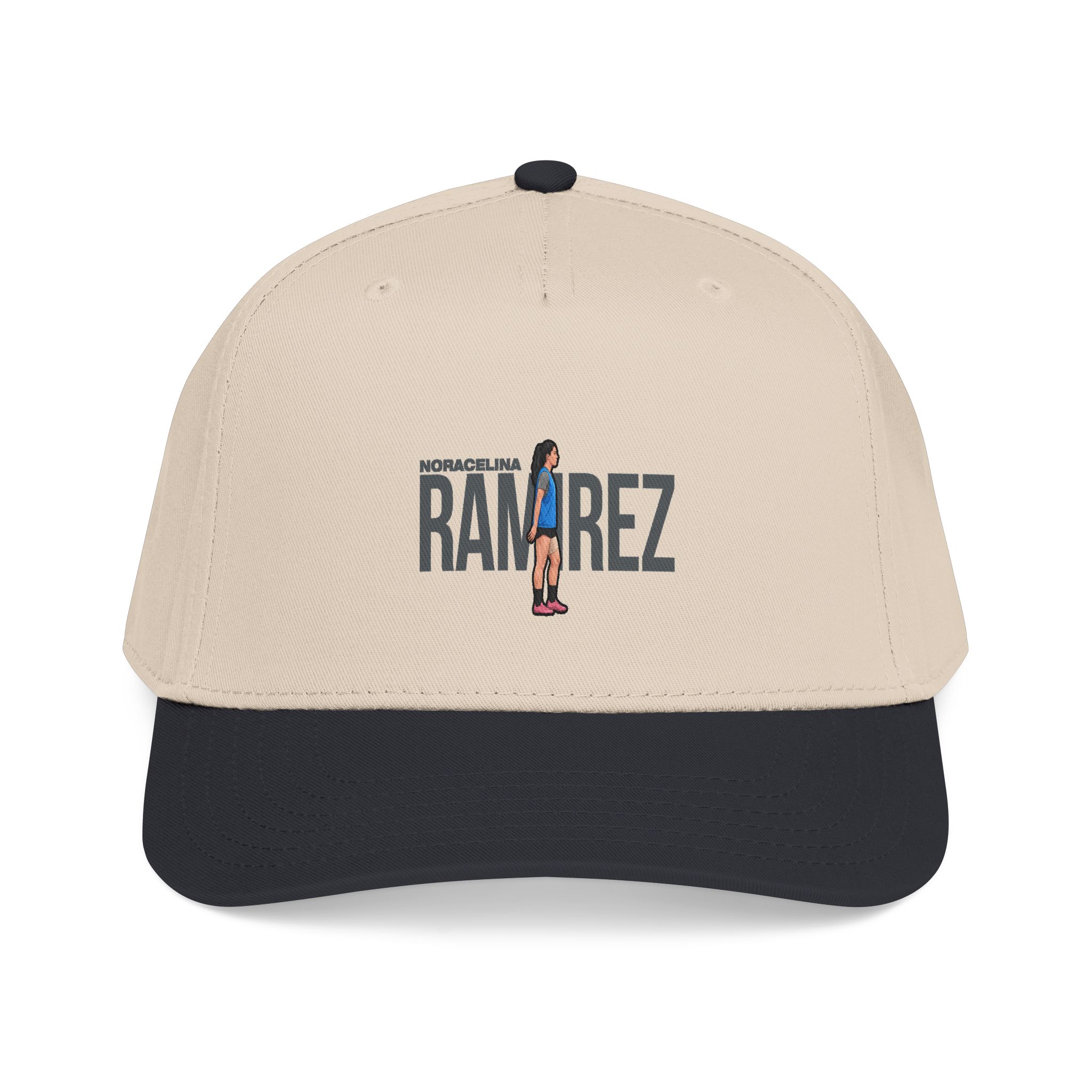 Baseball Cap — character_player_name in Black / Natural