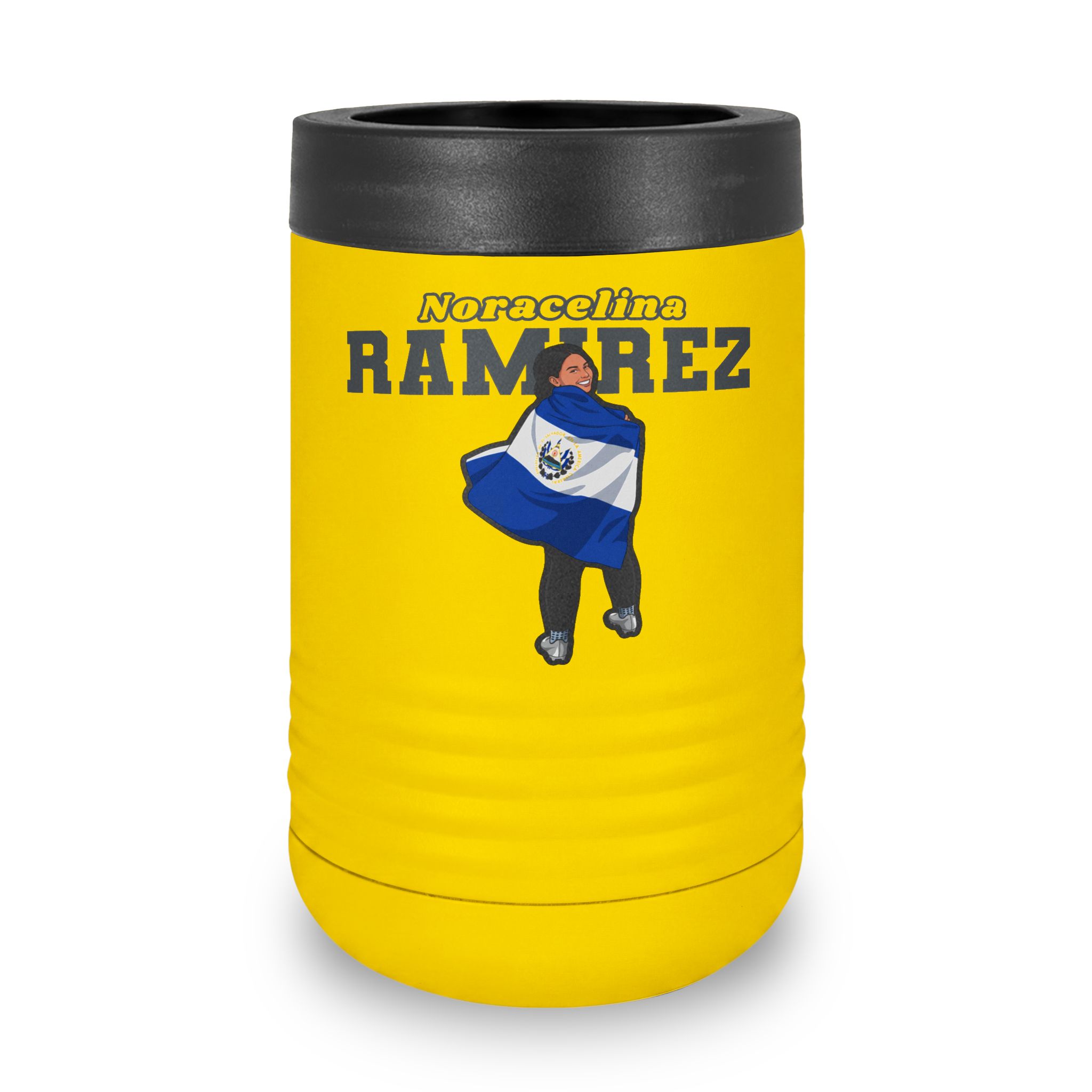 Stainless Can Cooler — character_name_arch in Yellow