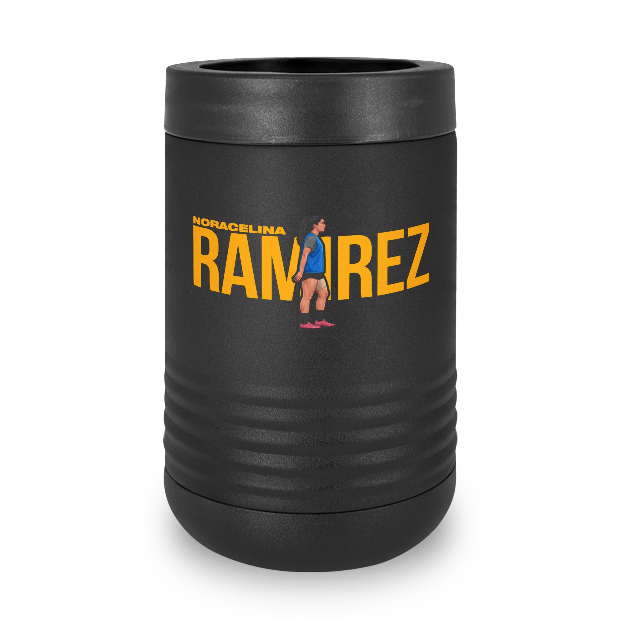Stainless Can Cooler — character_player_name in Black