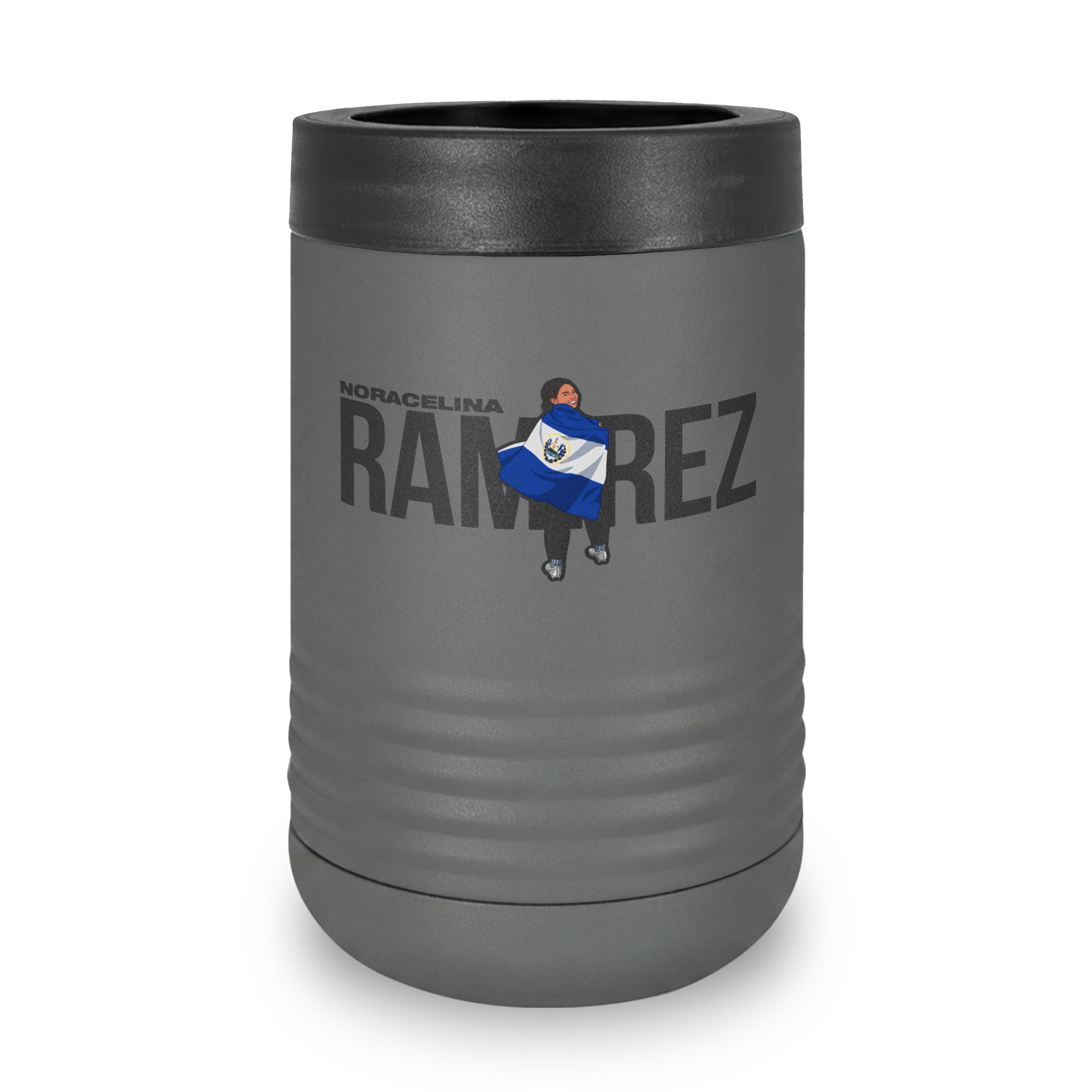Stainless Can Cooler — character_player_name in Grey