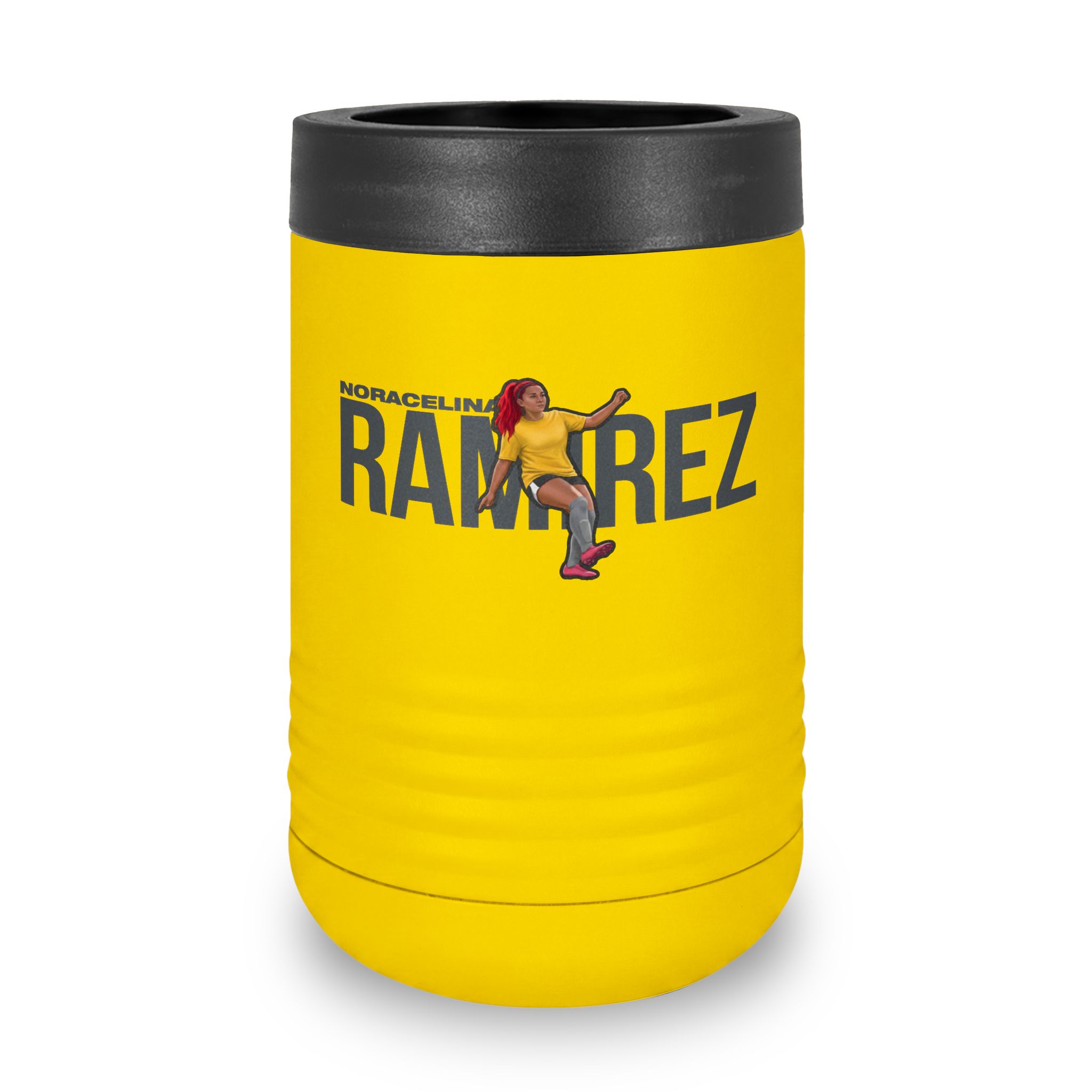 Stainless Can Cooler — character_player_name in Yellow