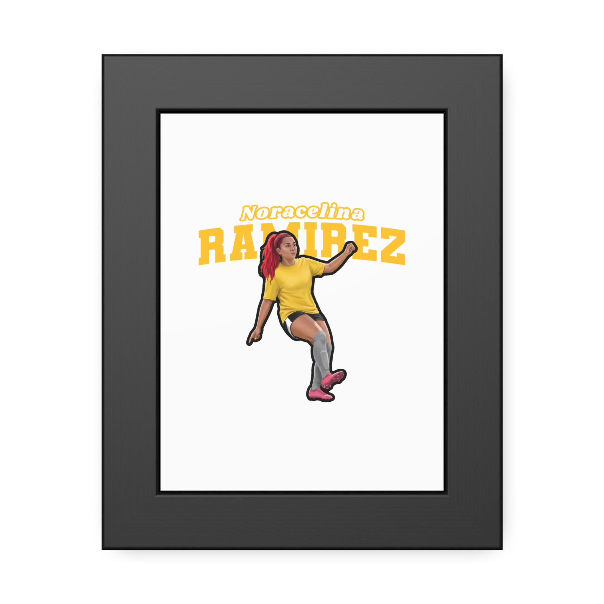 Framed Poster — character_name_arch in Black