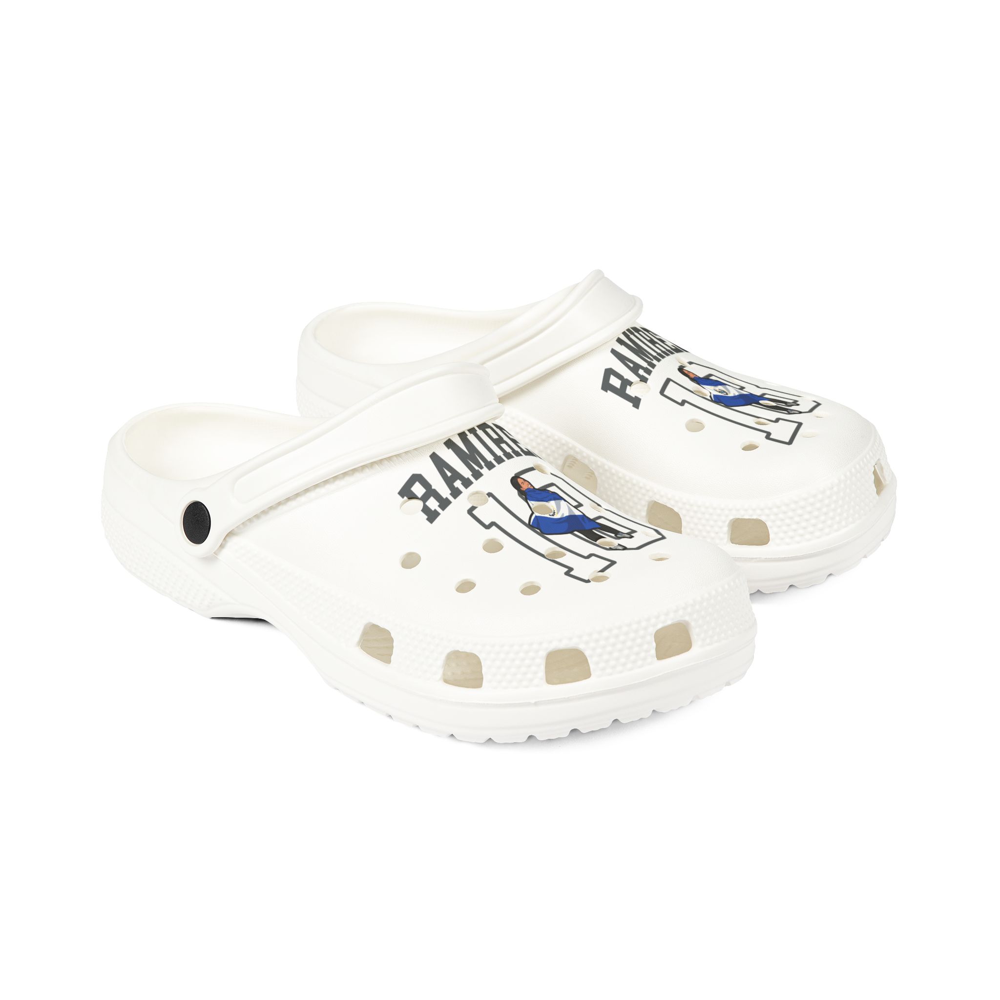 Rubber Clogs — character_shirsey in White