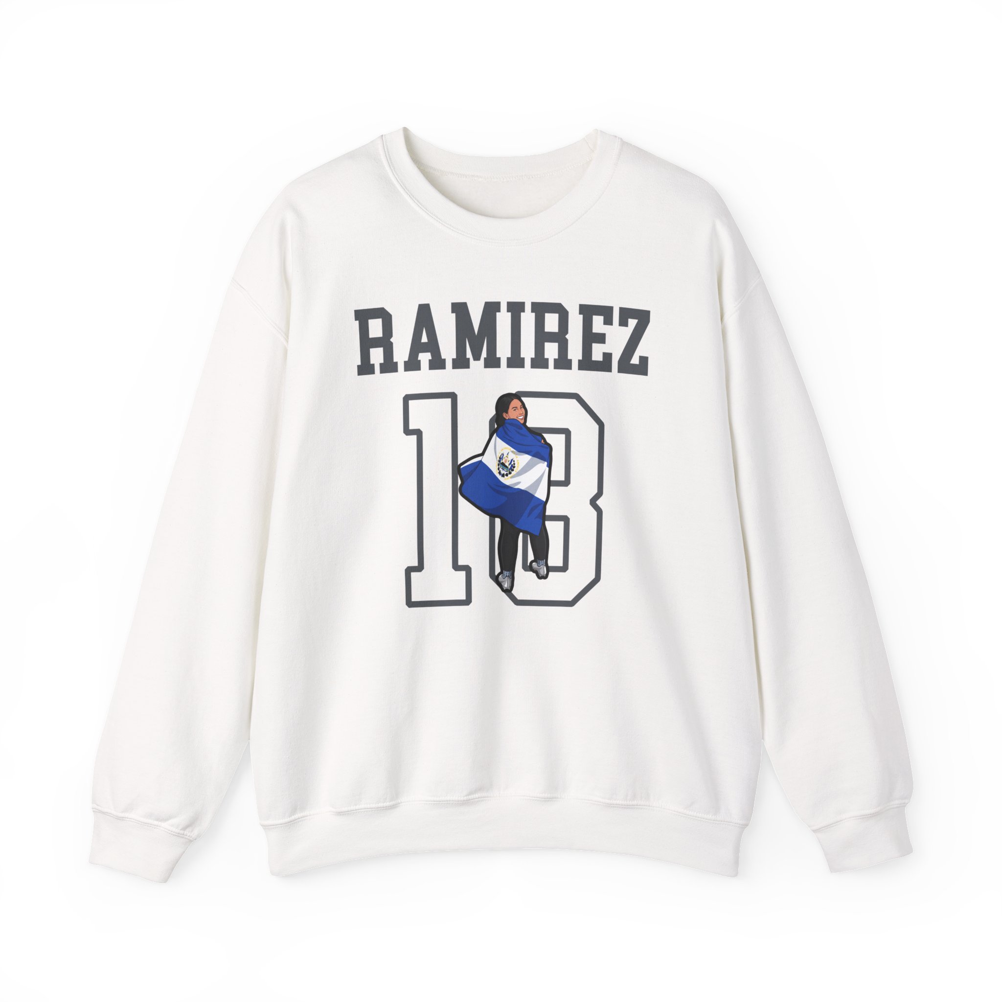 Crewneck Sweatshirt — character_shirsey in White