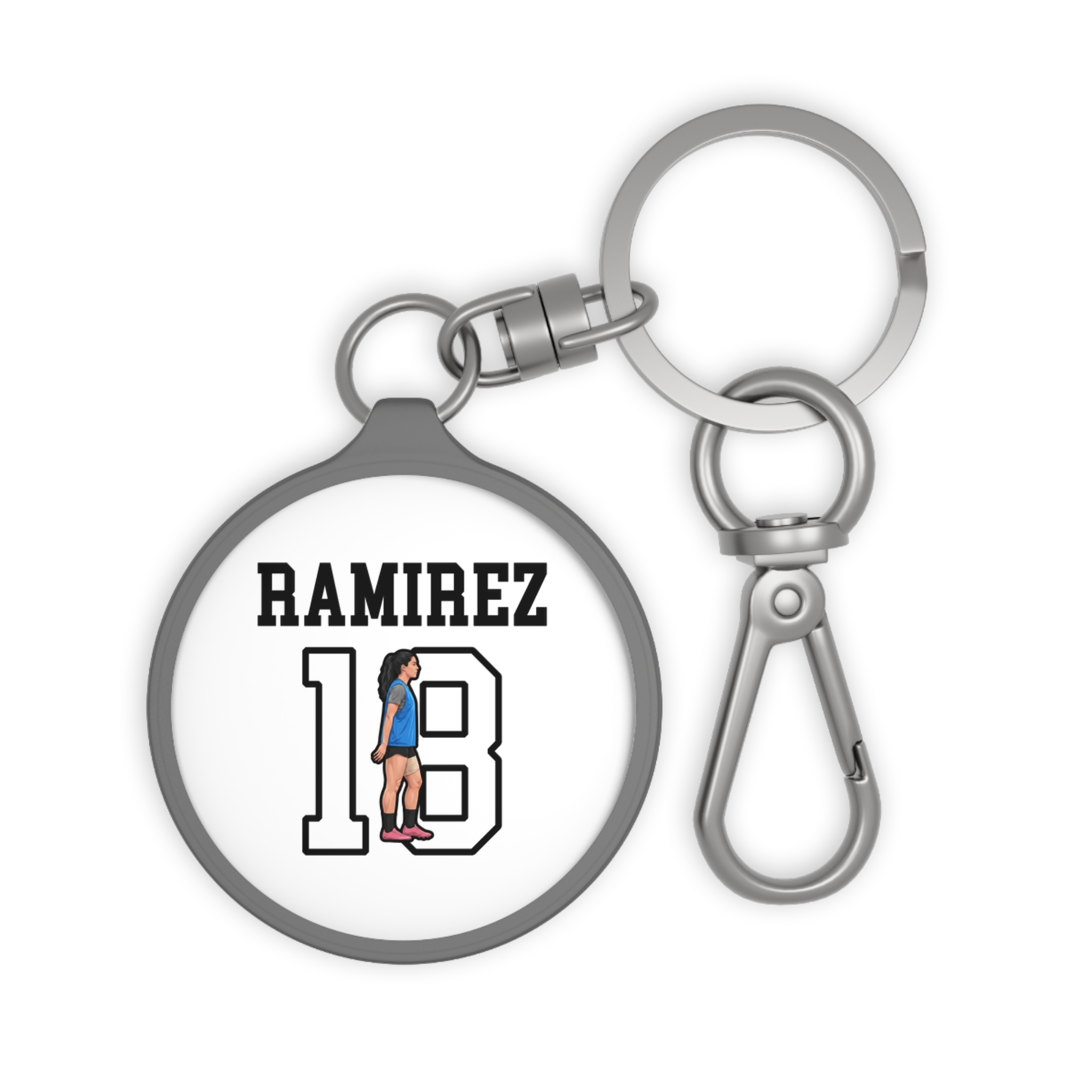 Keychain — character_shirsey in Grey