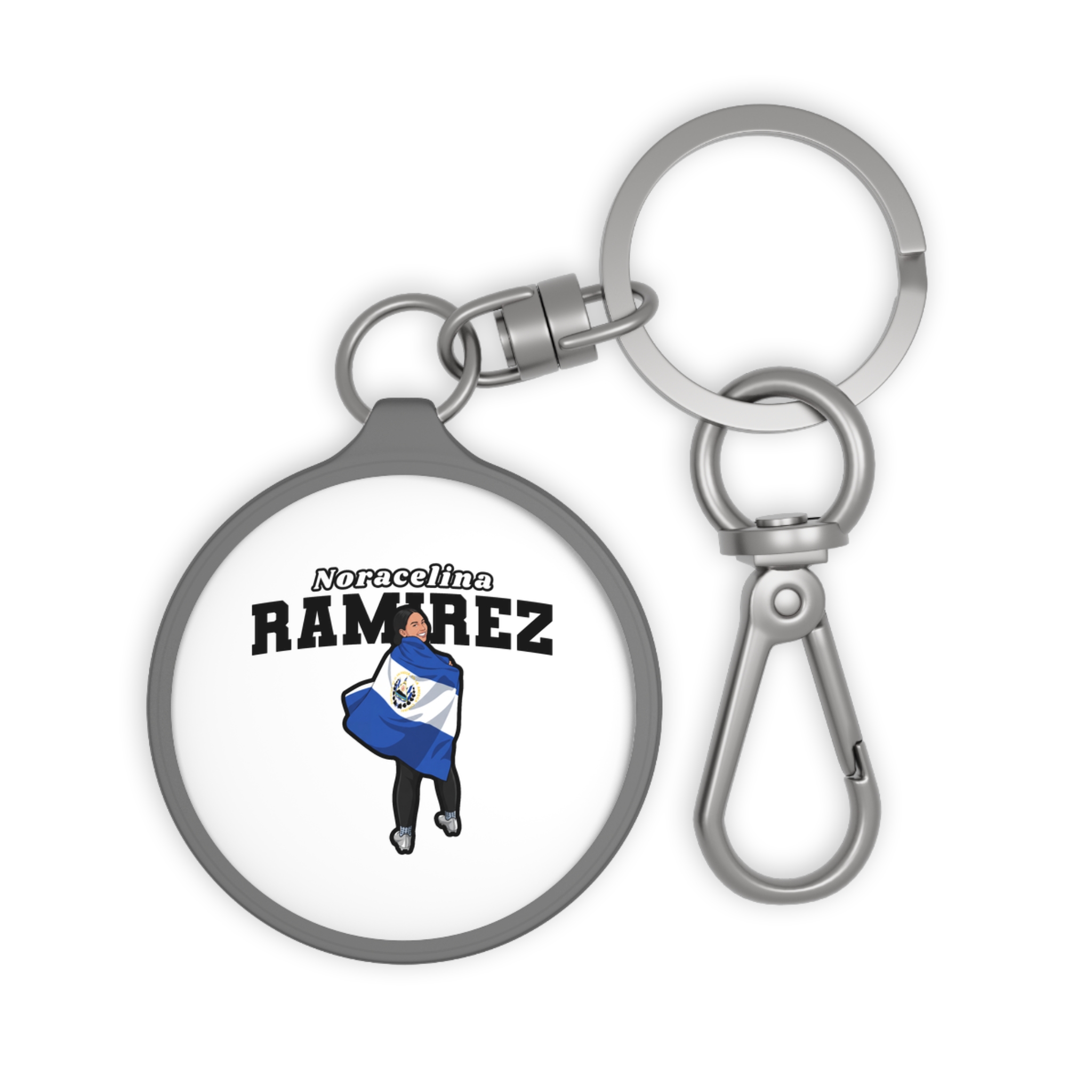 Keychain — character_name_arch in Grey