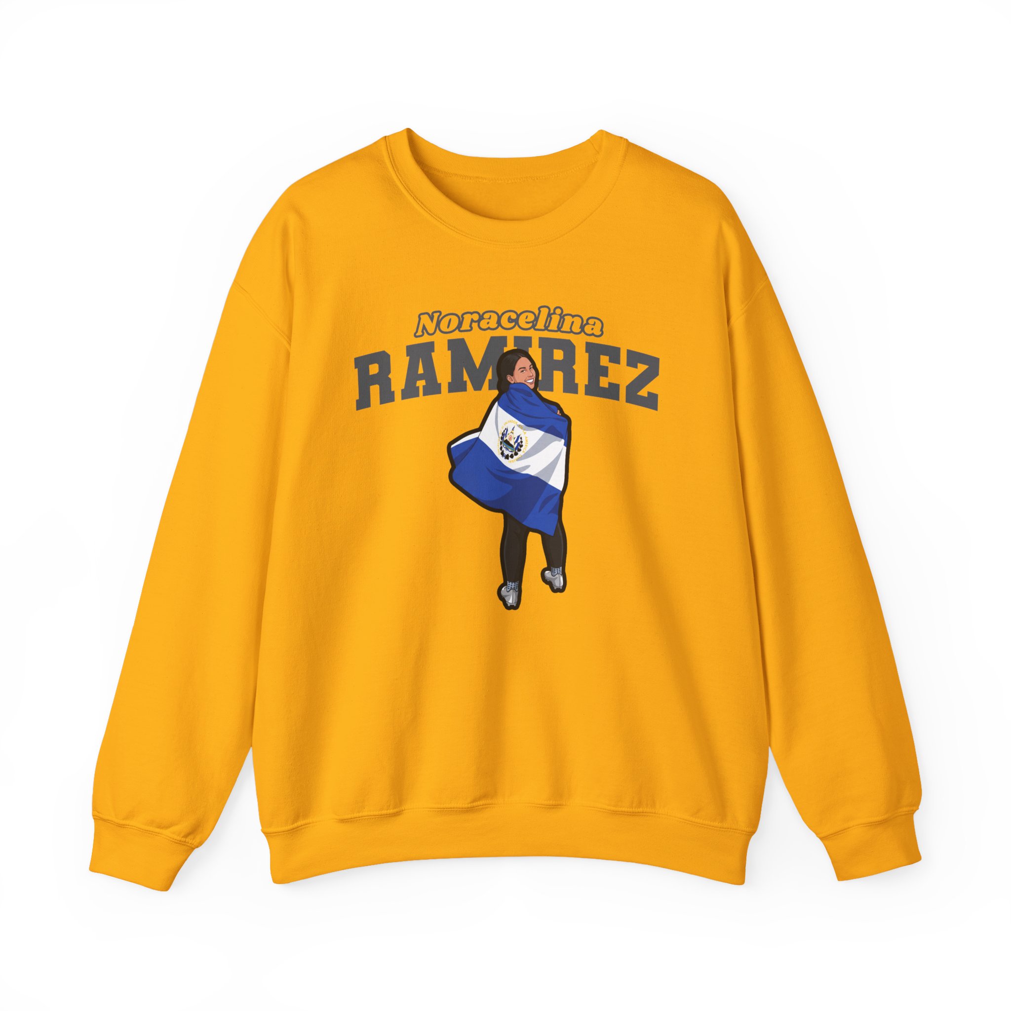 Crewneck Sweatshirt — character_name_arch in Gold