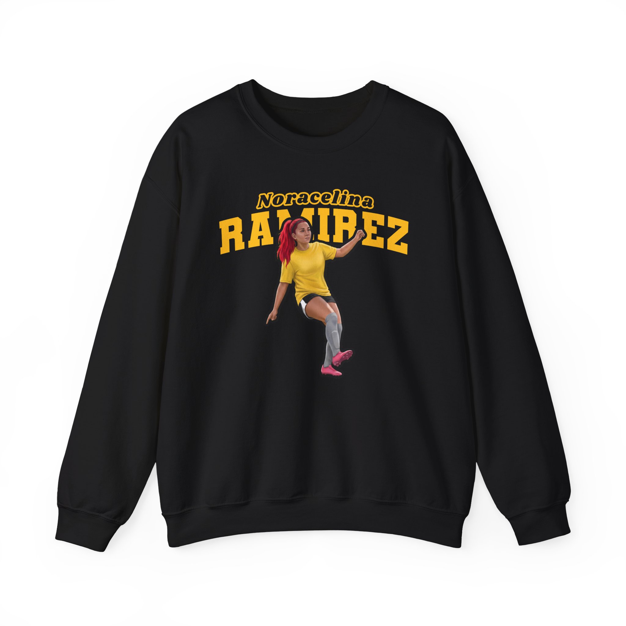 Crewneck Sweatshirt — character_name_arch in Black