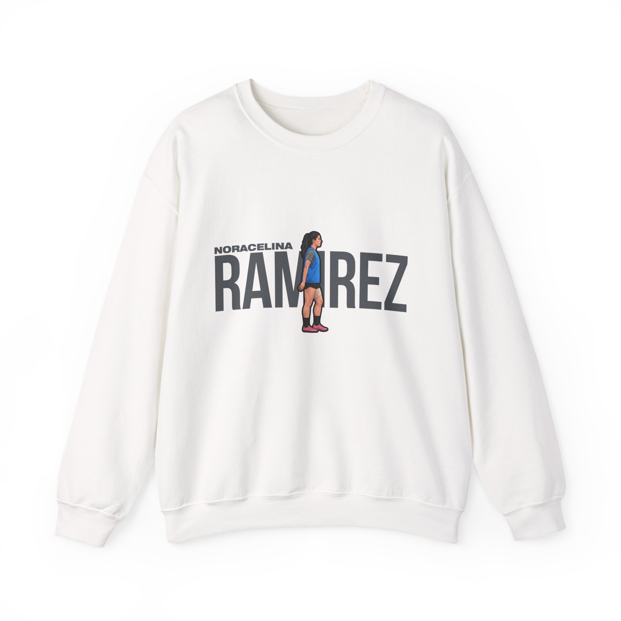 Crewneck Sweatshirt — character_player_name in White