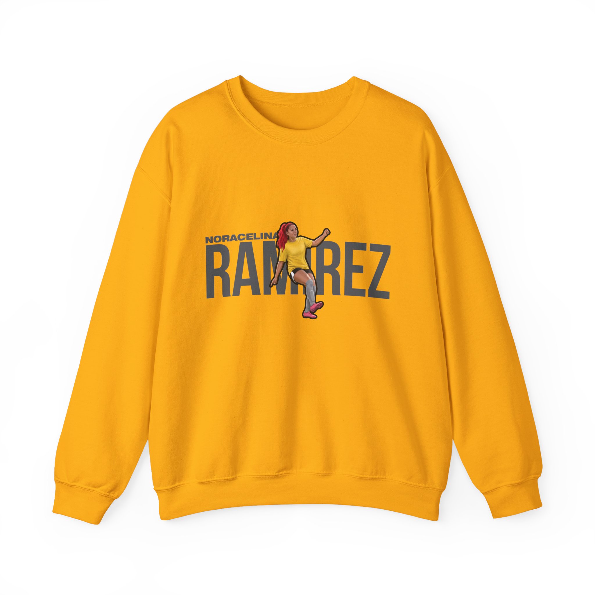 Crewneck Sweatshirt — character_player_name in Gold