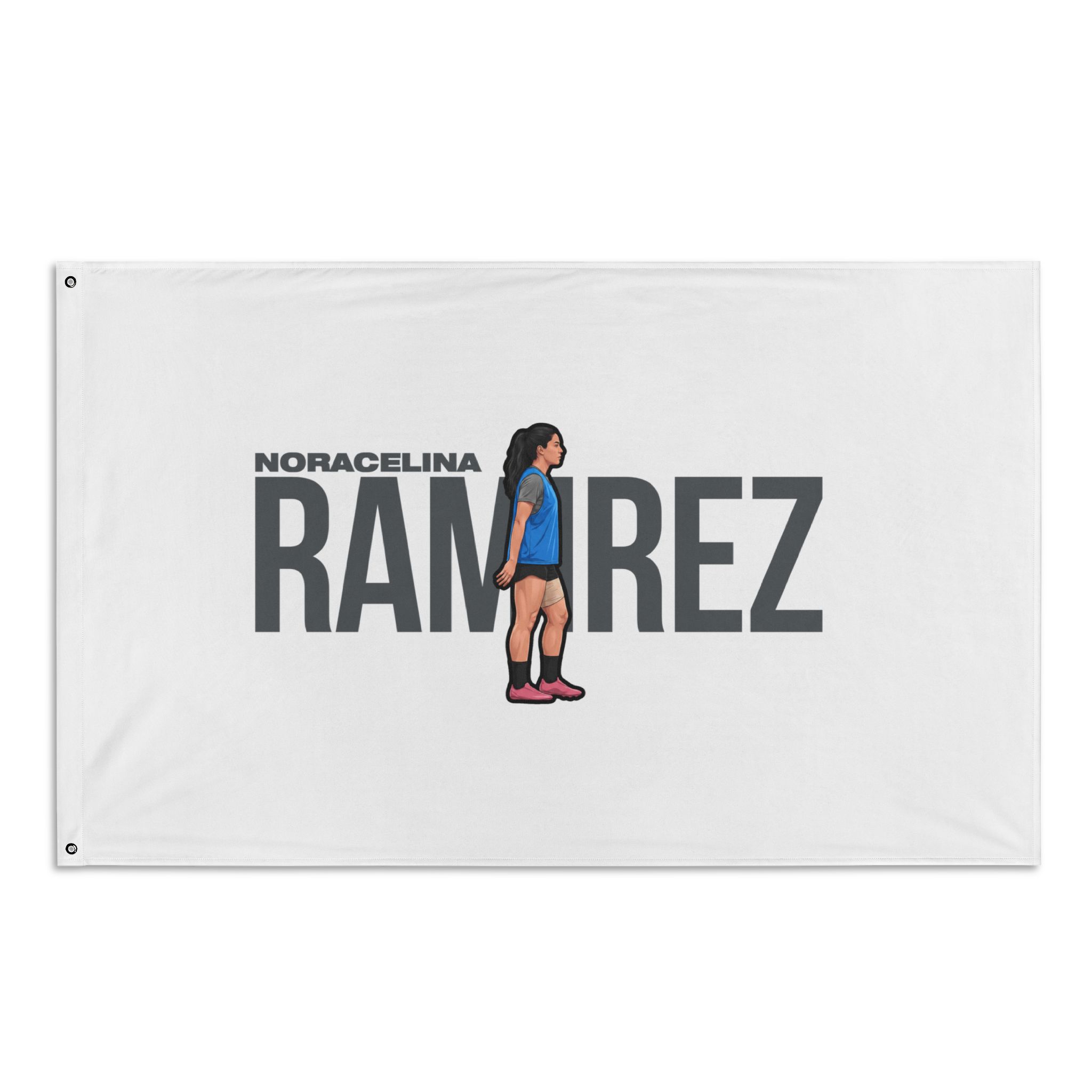 Flag (35 × 56 in) — character_player_name in Classic