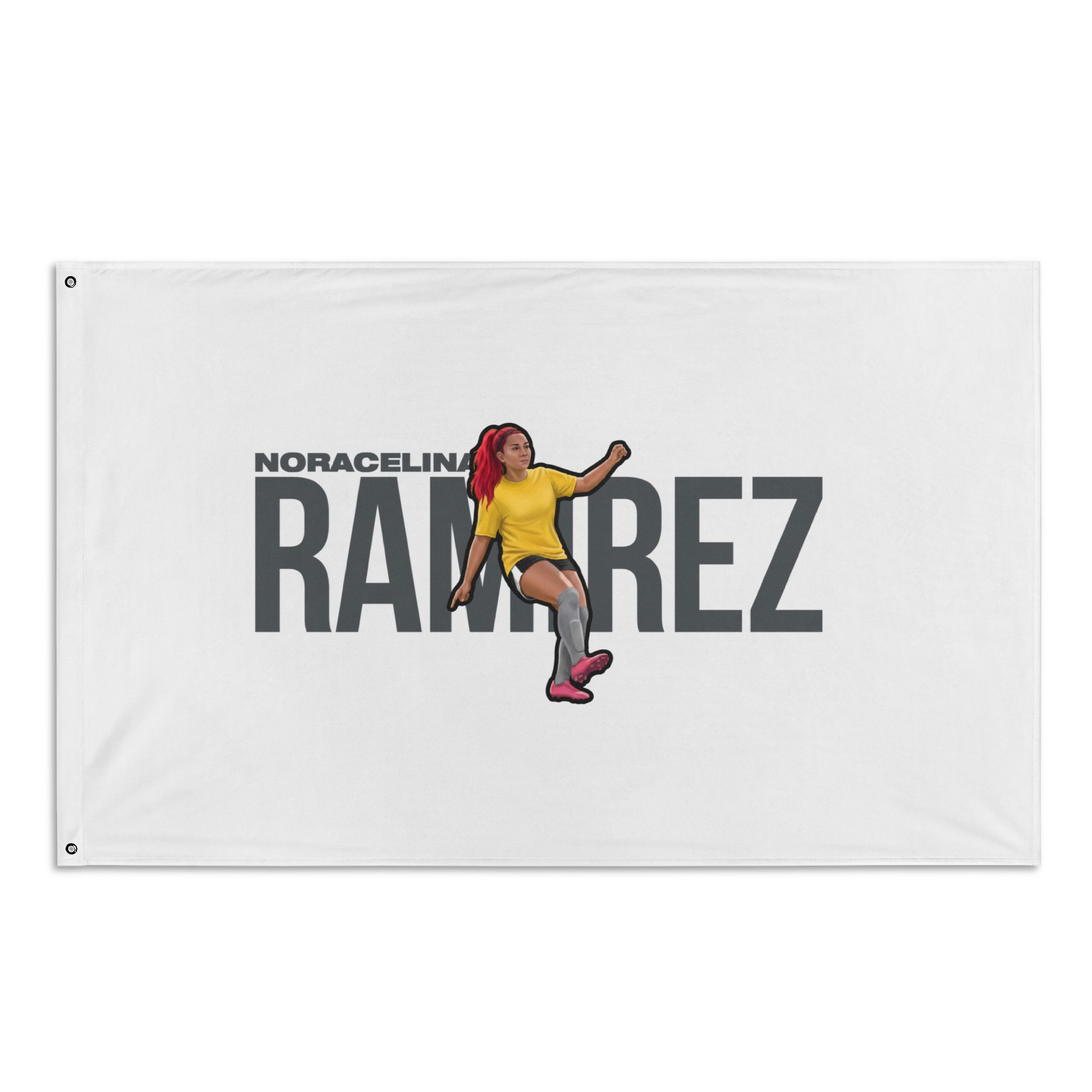 Flag (35 × 56 in) — character_player_name in Classic