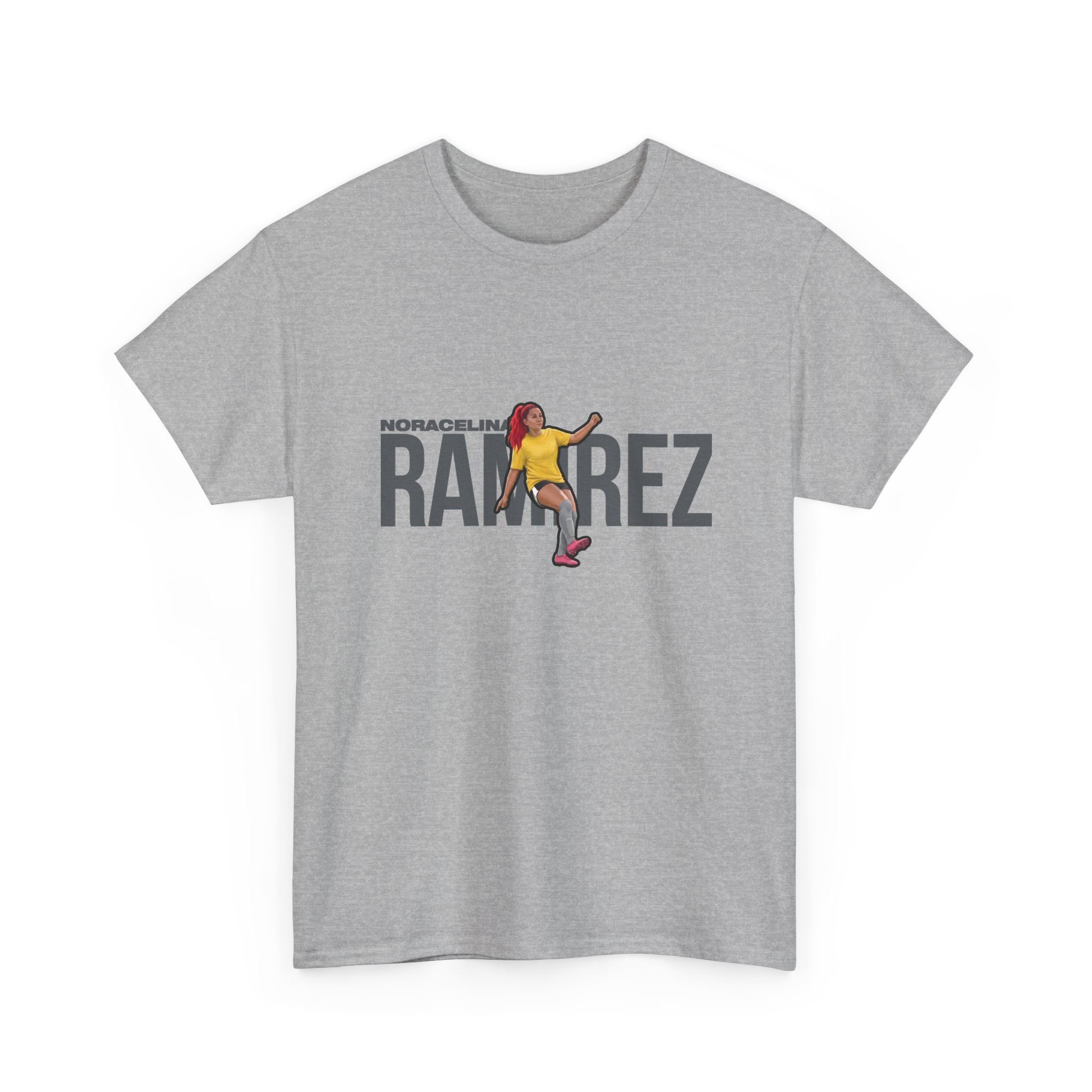 Tee — character_player_name in Grey