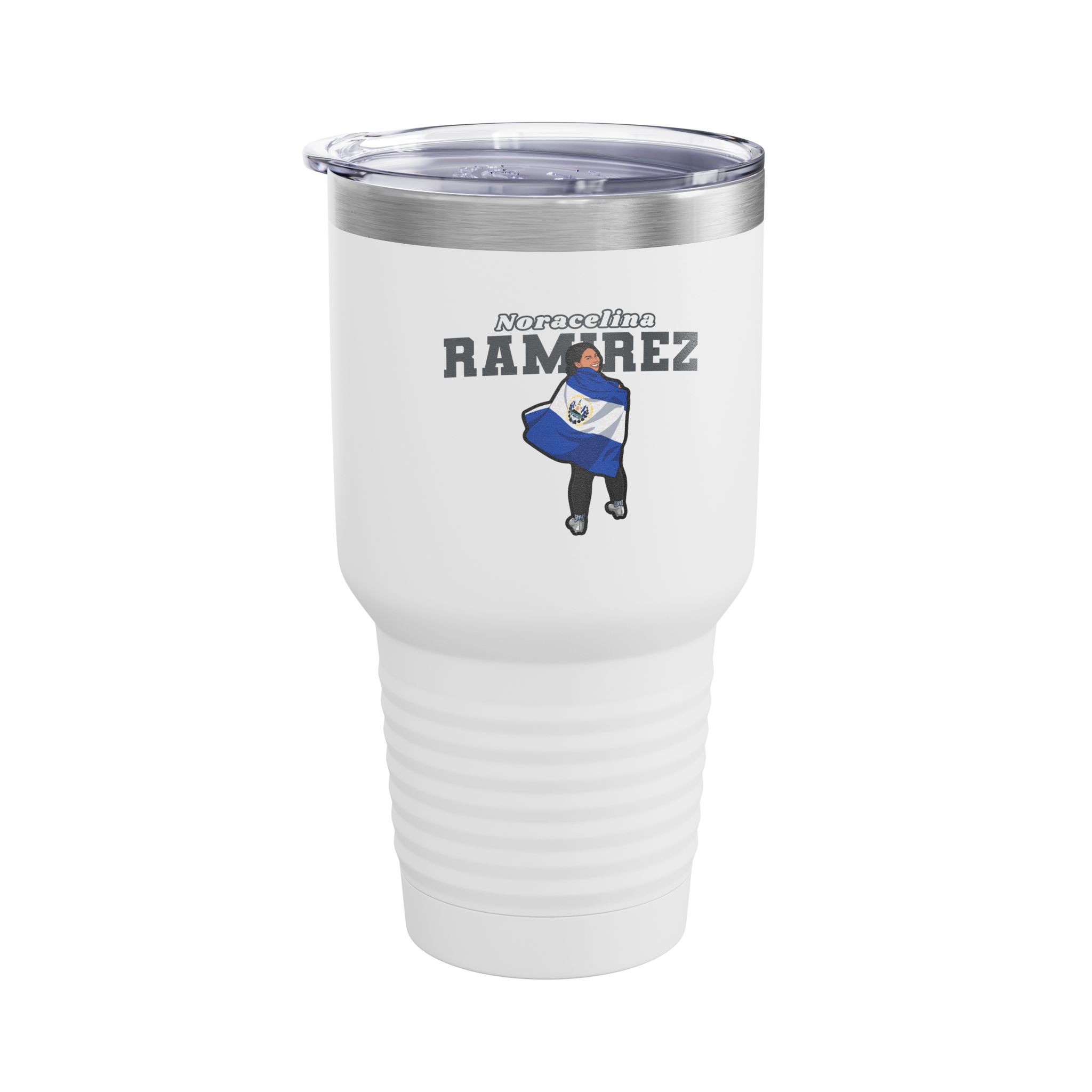 30oz Tumbler — character_name_arch in White