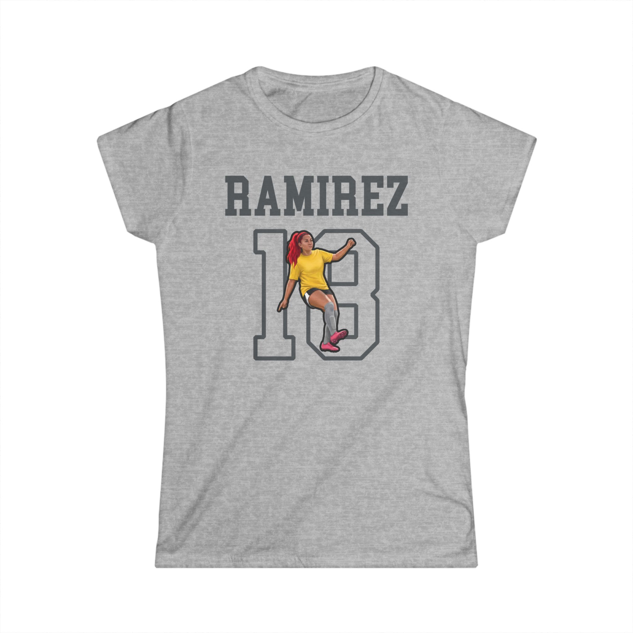 Women's Softstyle Tee — character_shirsey in Grey